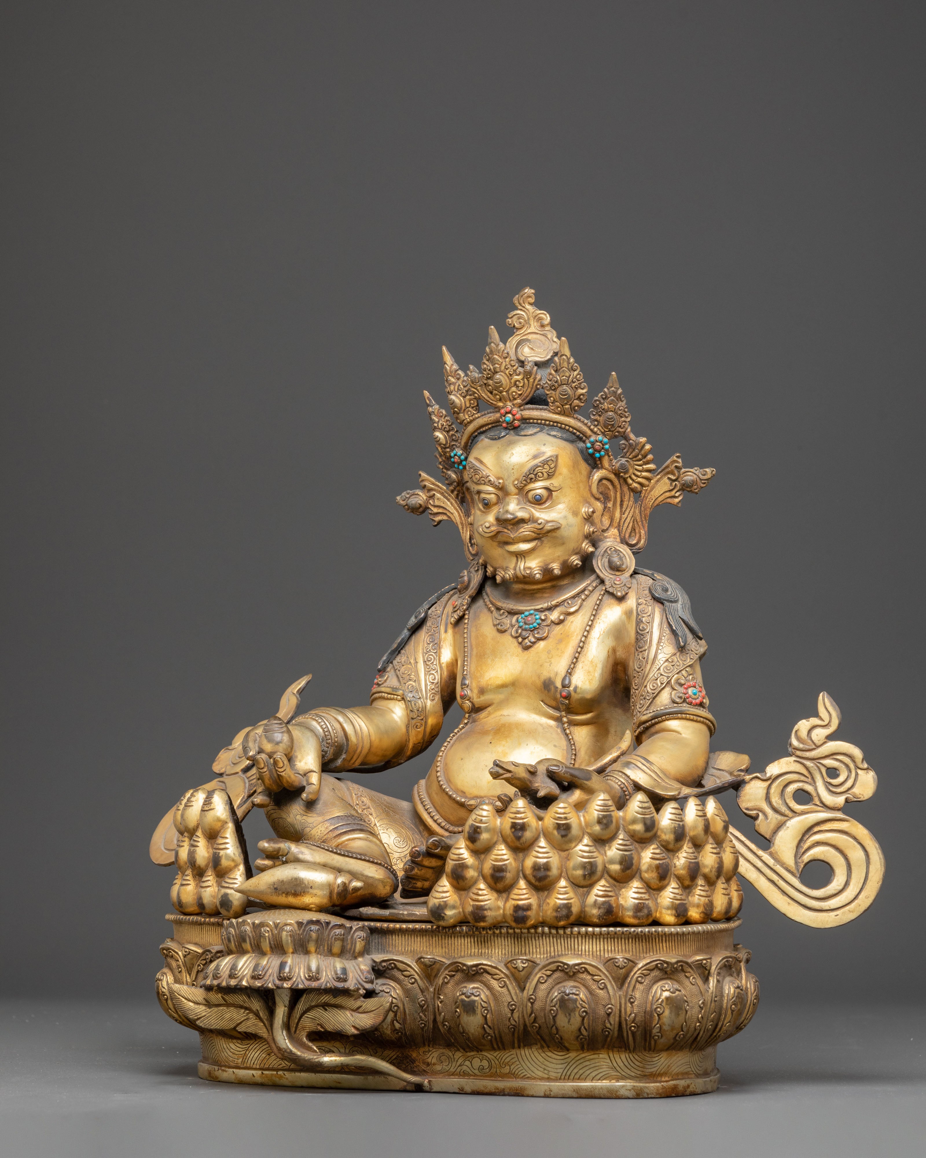 Sculpture of Wealth Icon Dzambhala: Symbol of Abundance