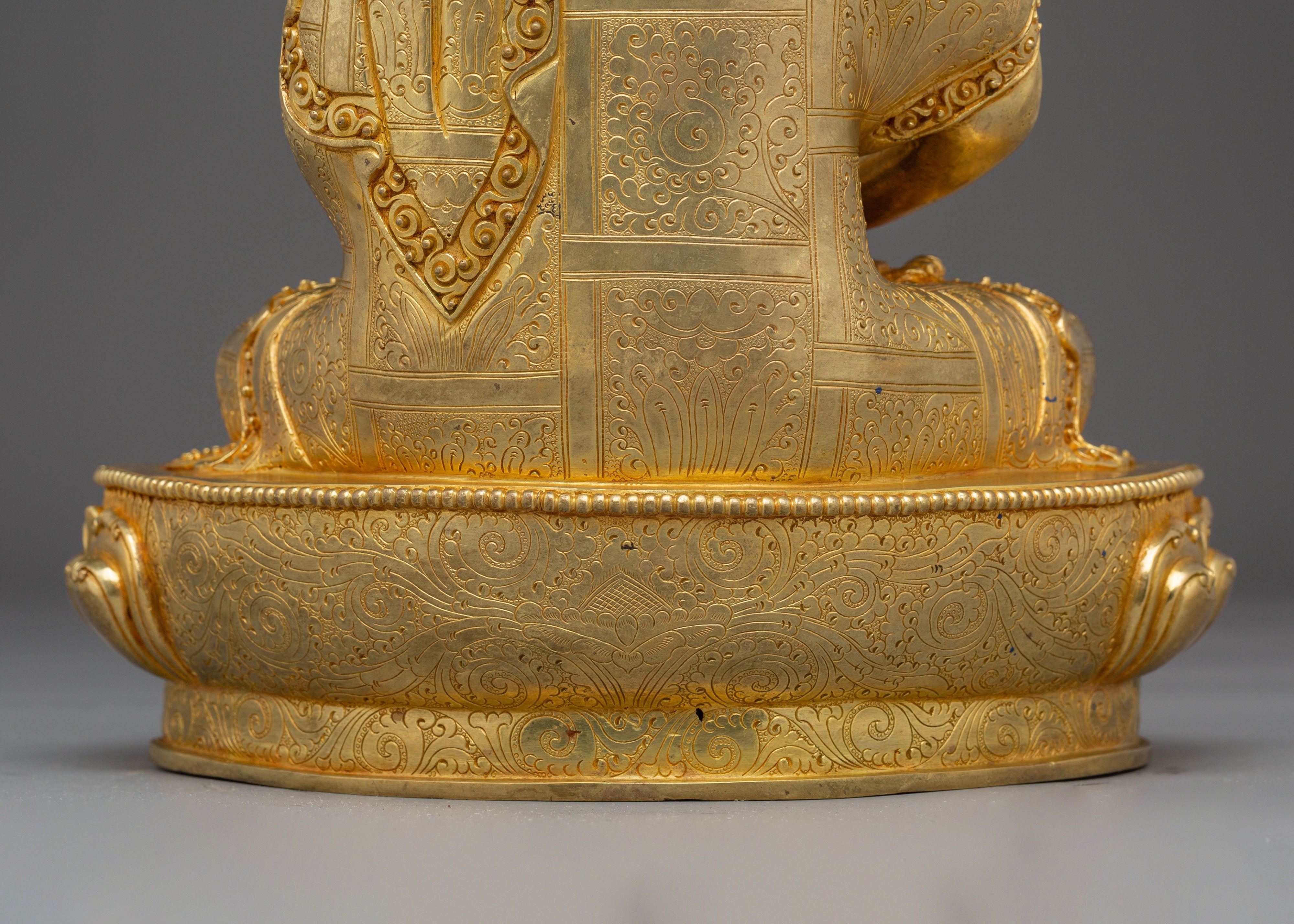 13 Inch Golden Statue of Buddha Amitabha | Pure Land Buddha