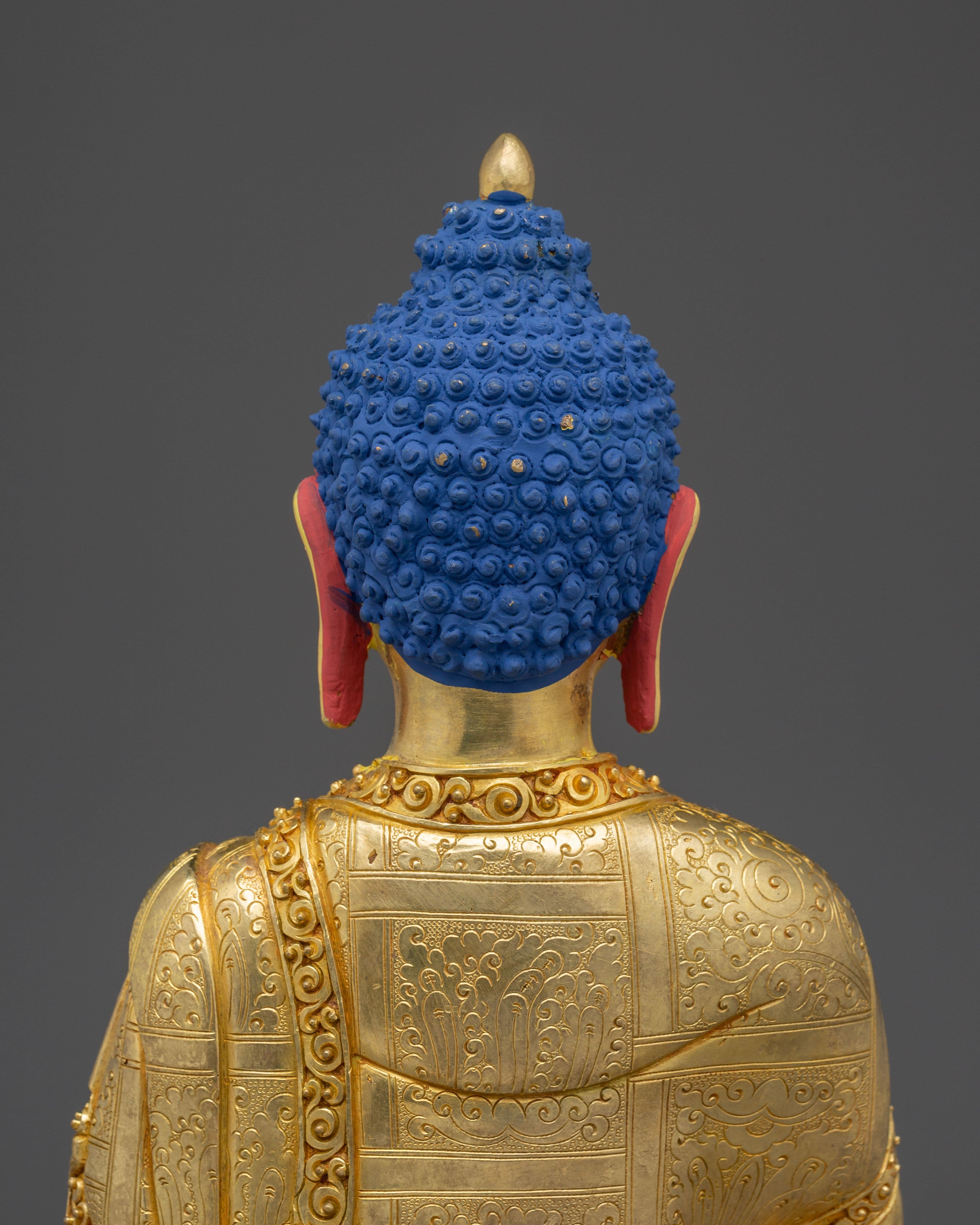 13 Inch Golden Statue of Buddha Amitabha | Pure Land Buddha