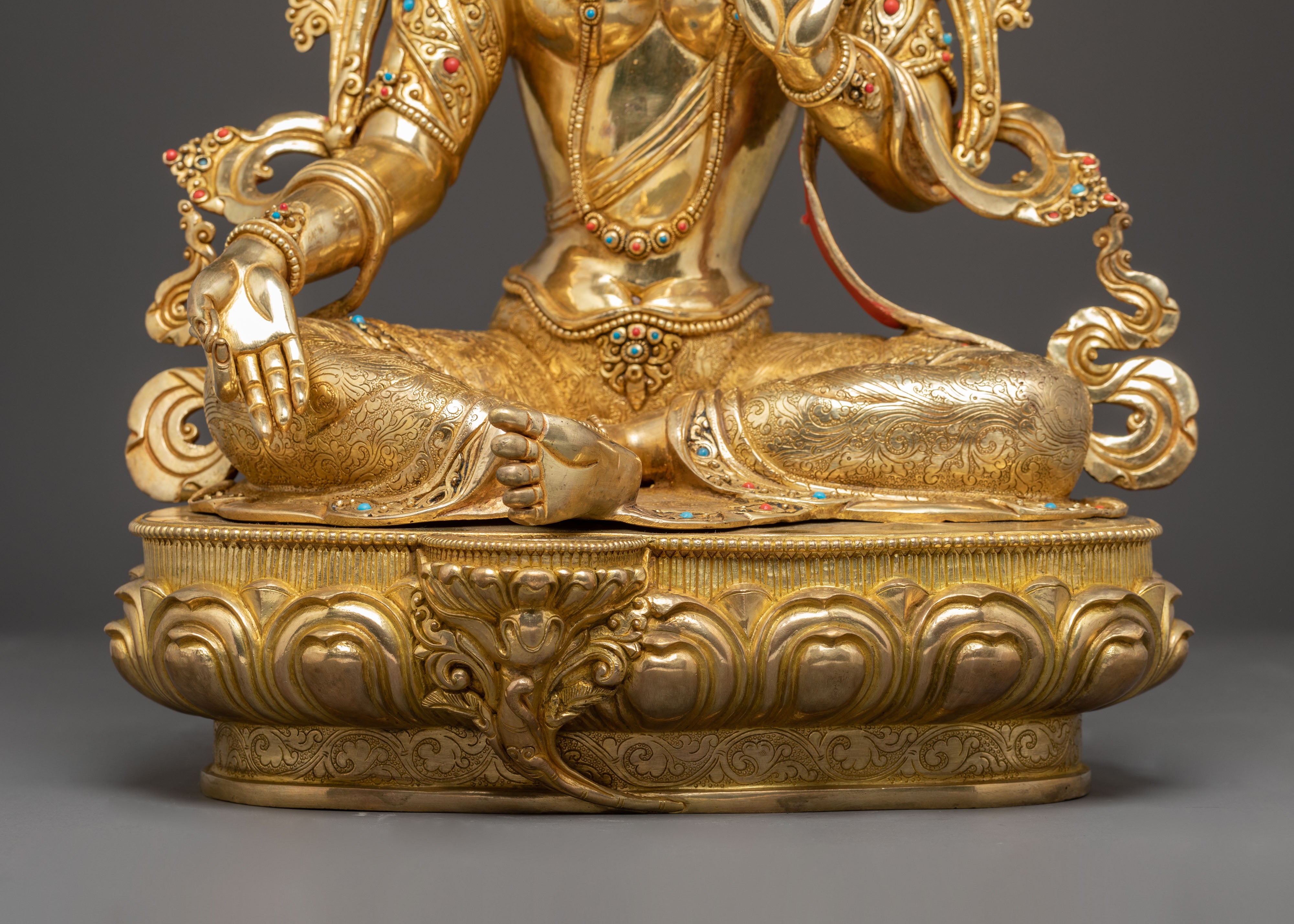 17.5 Inch Mother Green Tara Handmade Statue | Symbol of Liberation