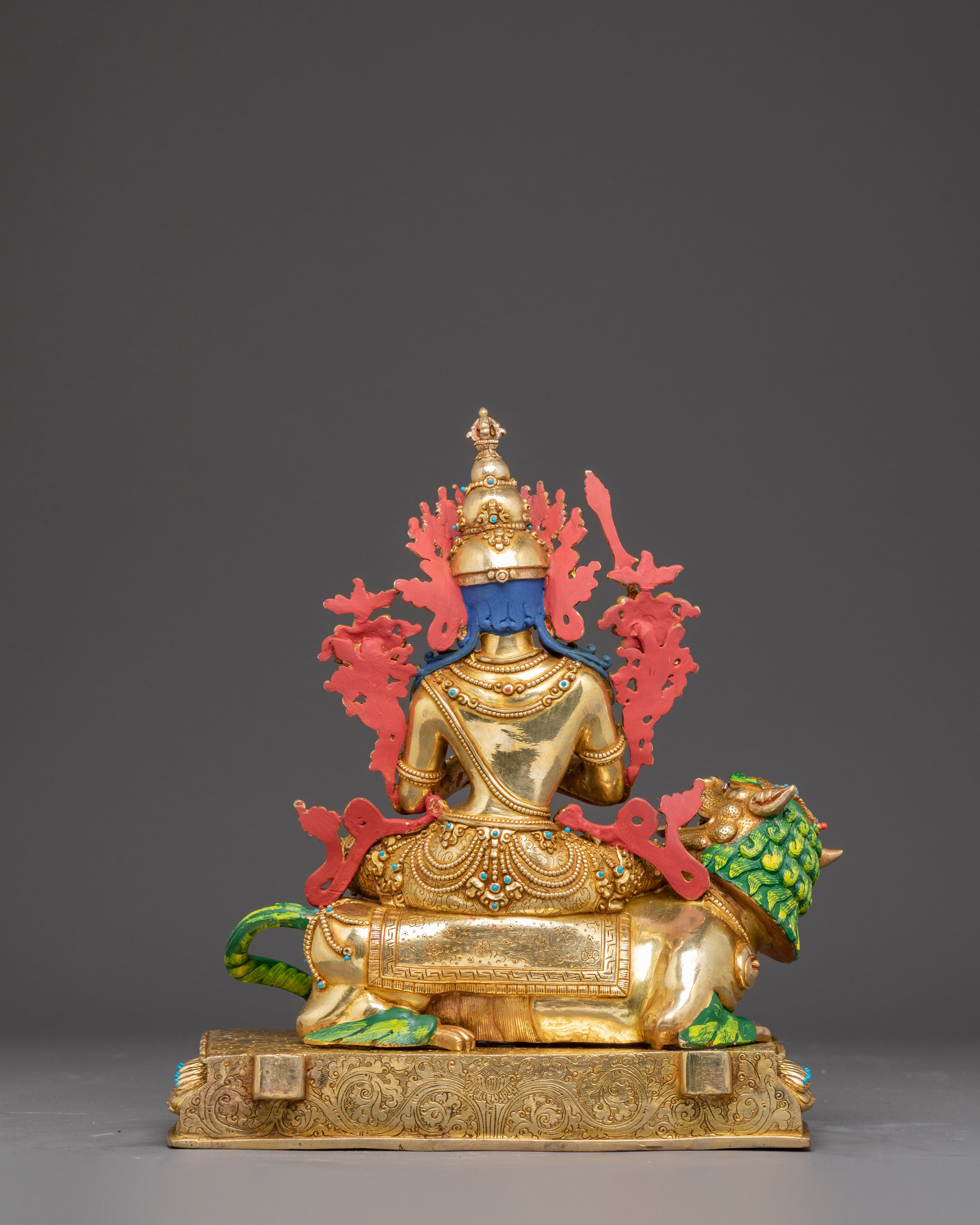 Golden Statue of Simhanada Manjushri | Manifestation of Manjushri