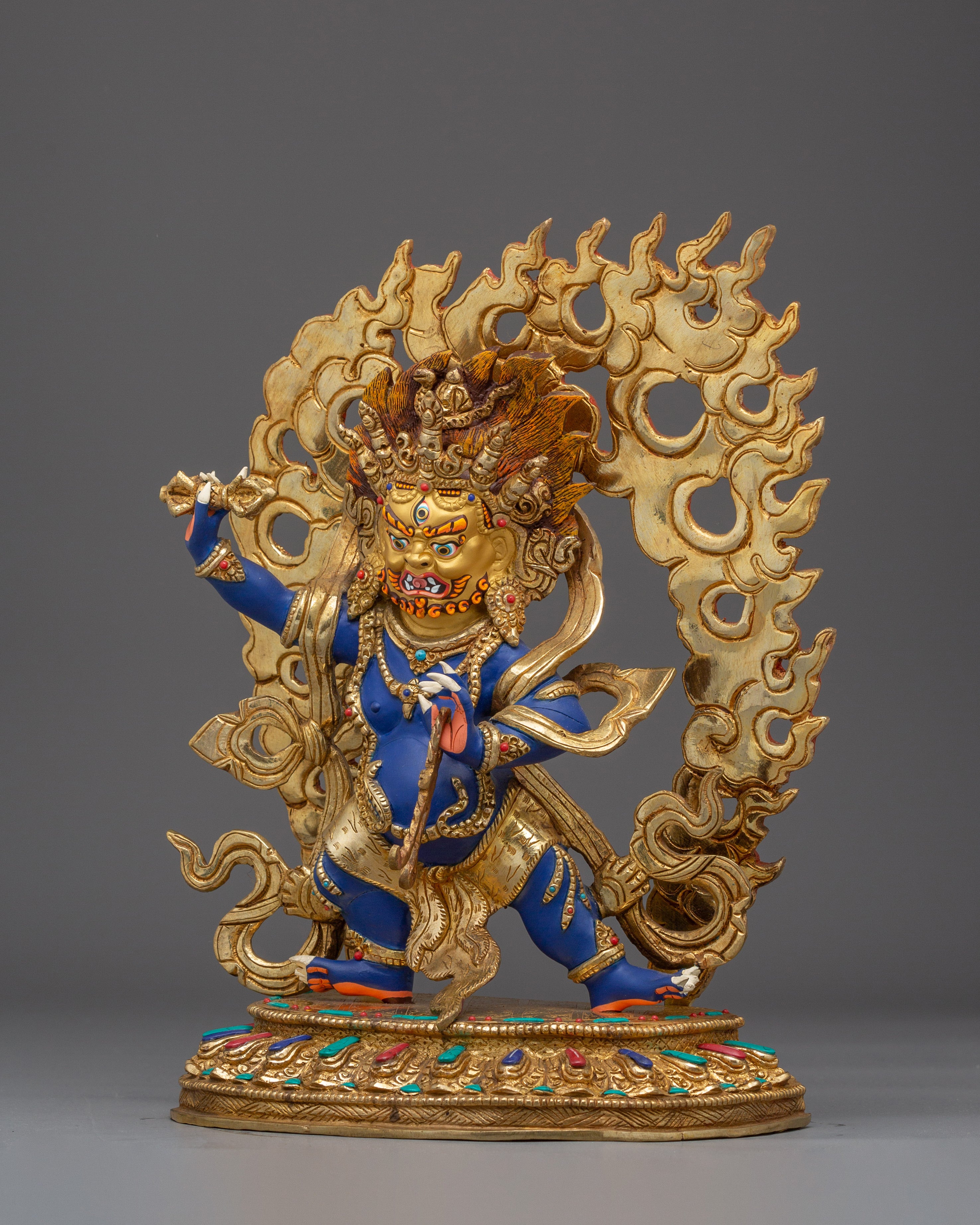 Handmade Vajrapani Statue: The Protector of Buddha