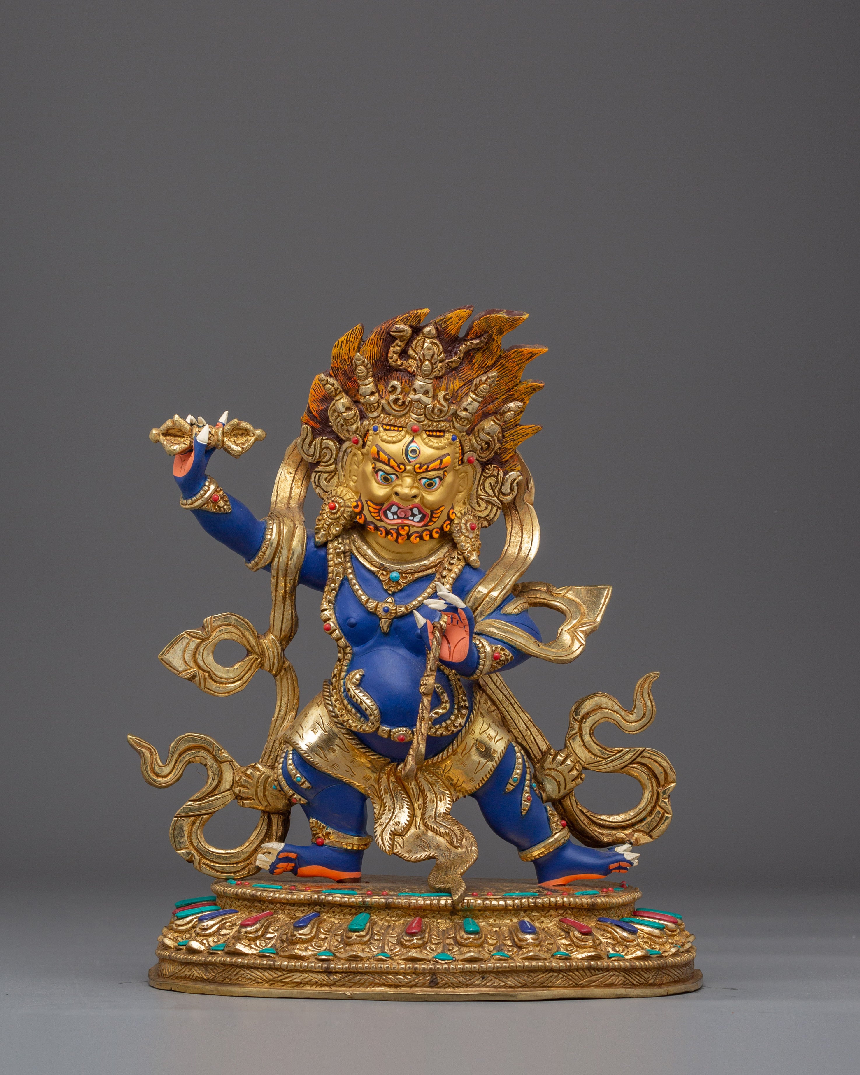 Handmade Vajrapani Statue: The Protector of Buddha