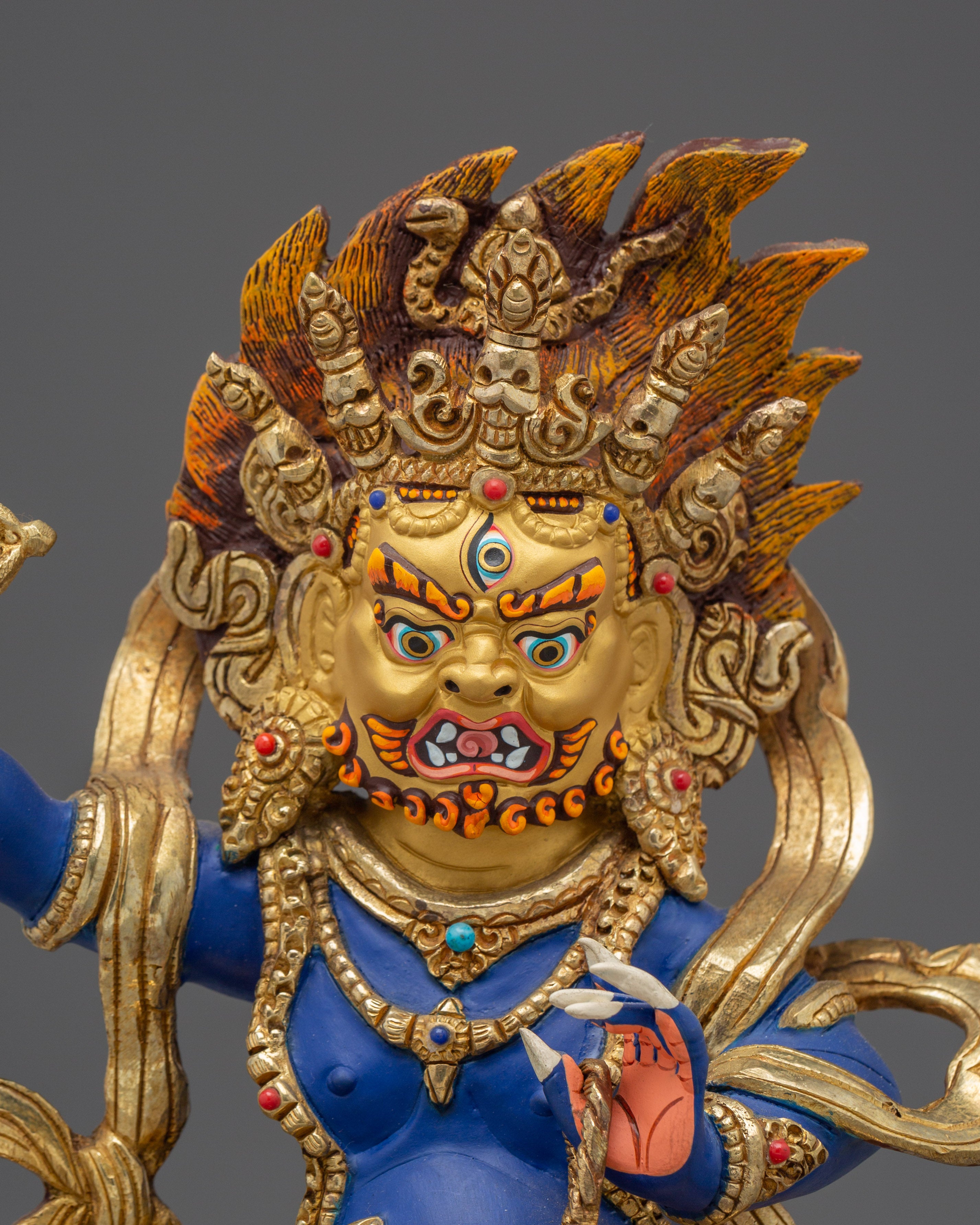 Handmade Vajrapani Statue: The Protector of Buddha