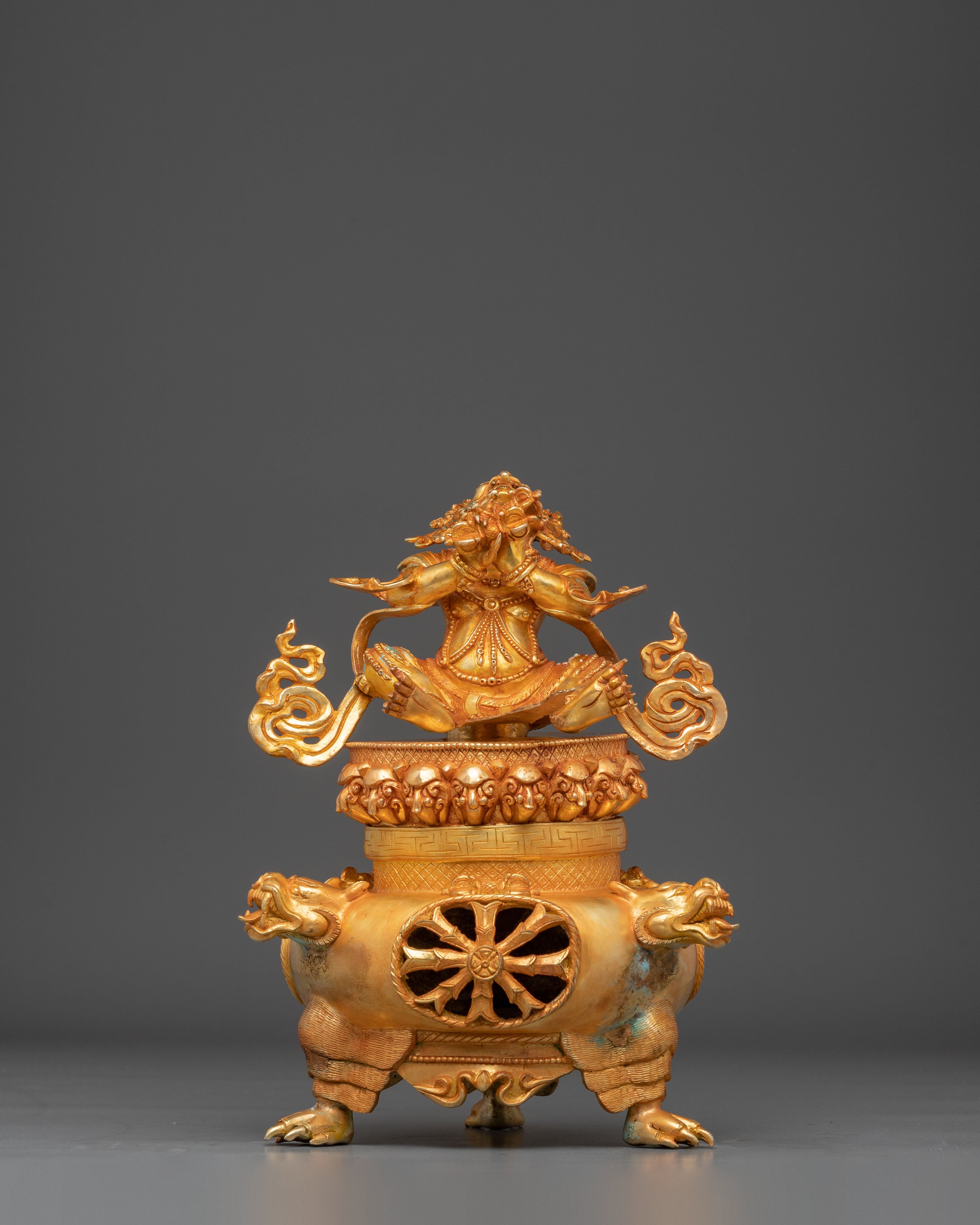 Handmade Golden Vajradhaka Art for Shrine Decor