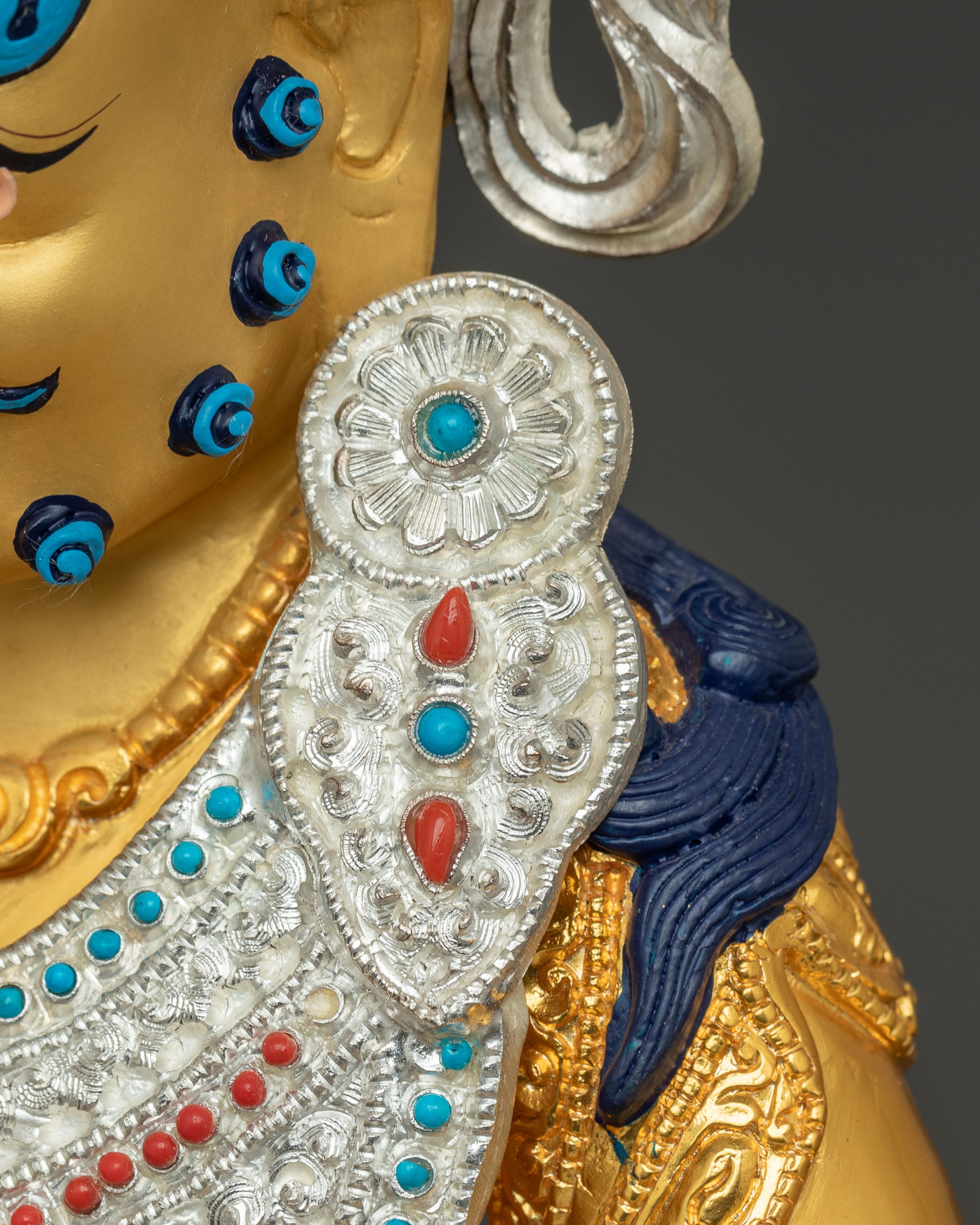 Golden Dzambhala, Handmade Statue Lord of Wealth | Spiritual Abundance