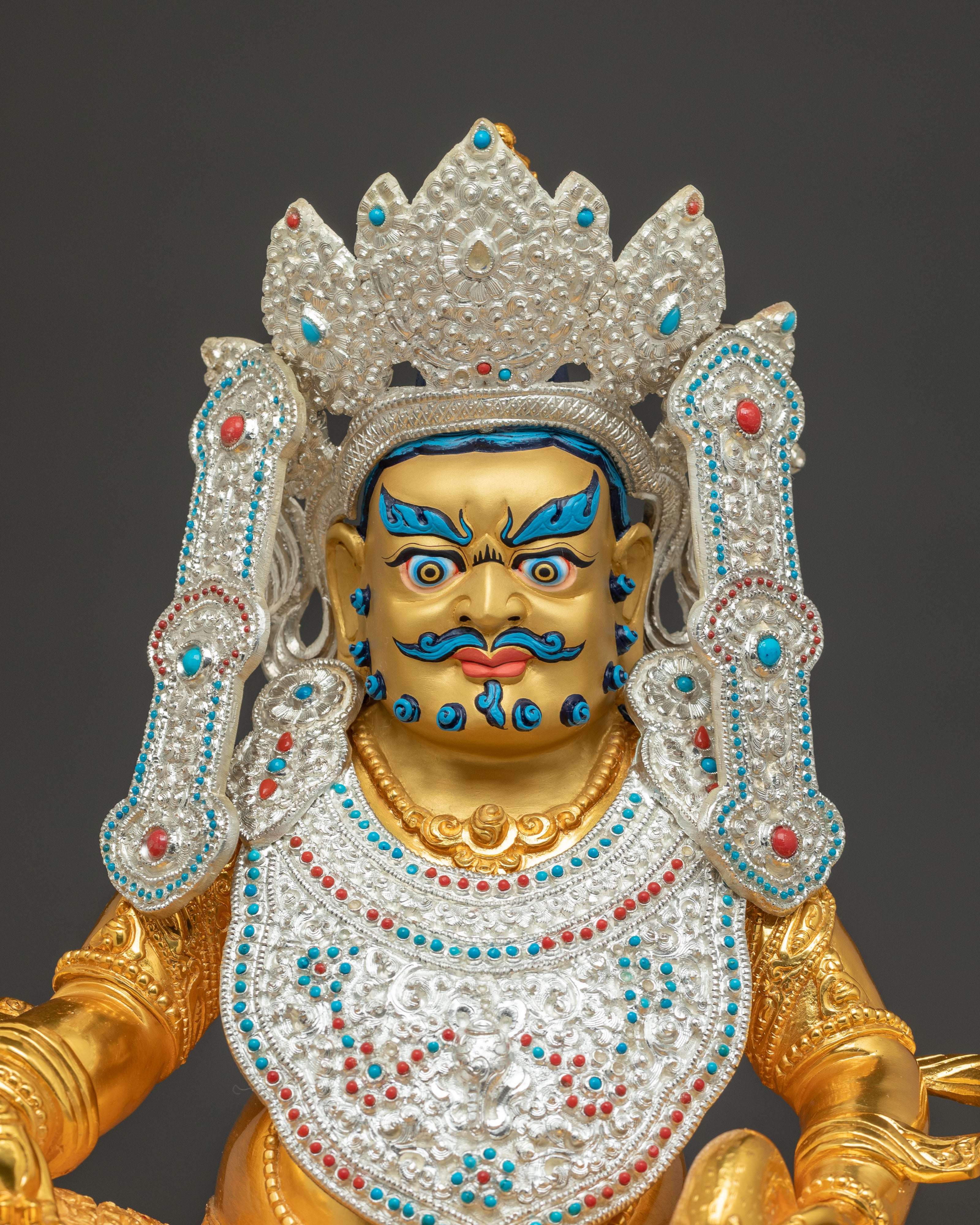 Golden Dzambhala, Handmade Statue Lord of Wealth | Spiritual Abundance