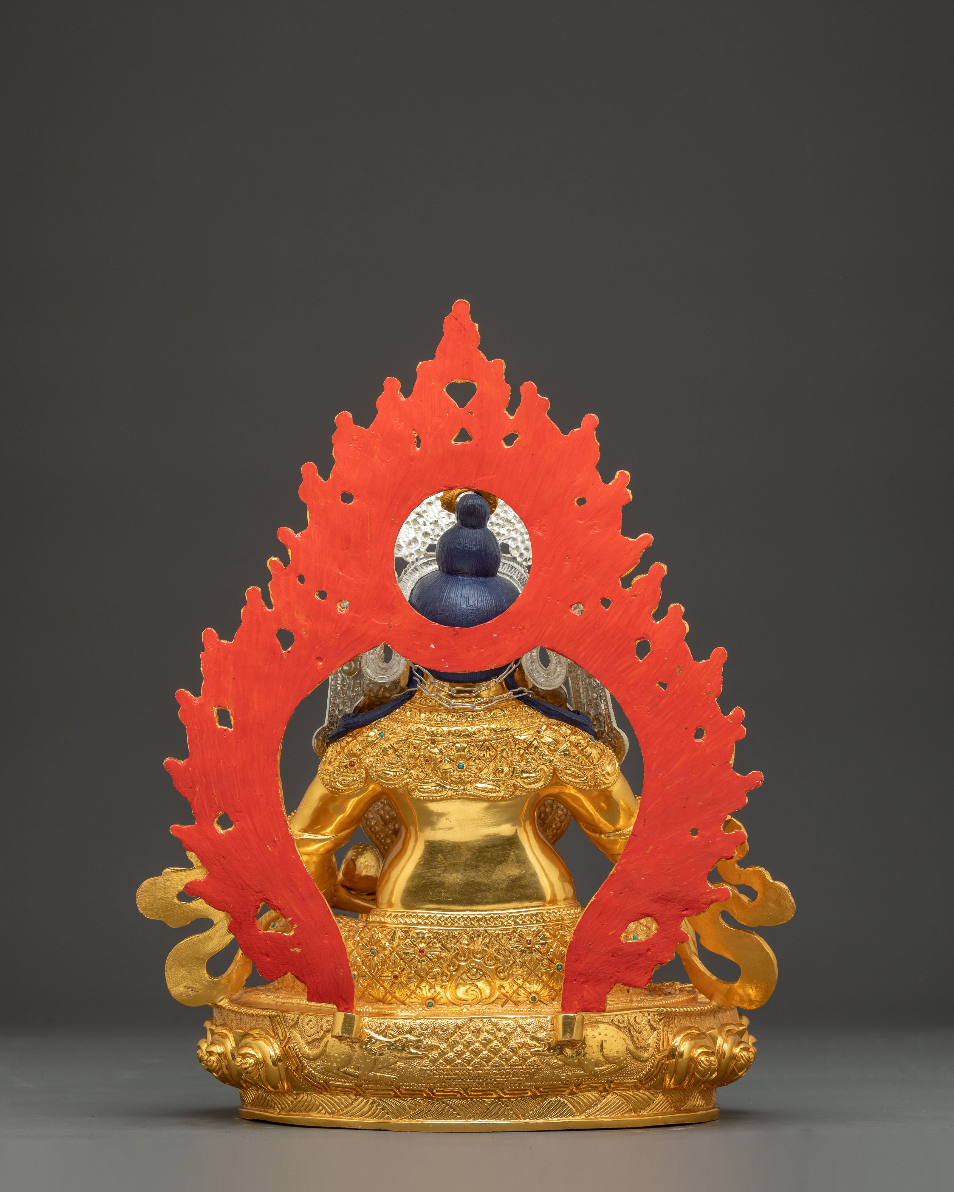 Golden Dzambhala, Handmade Statue Lord of Wealth | Spiritual Abundance