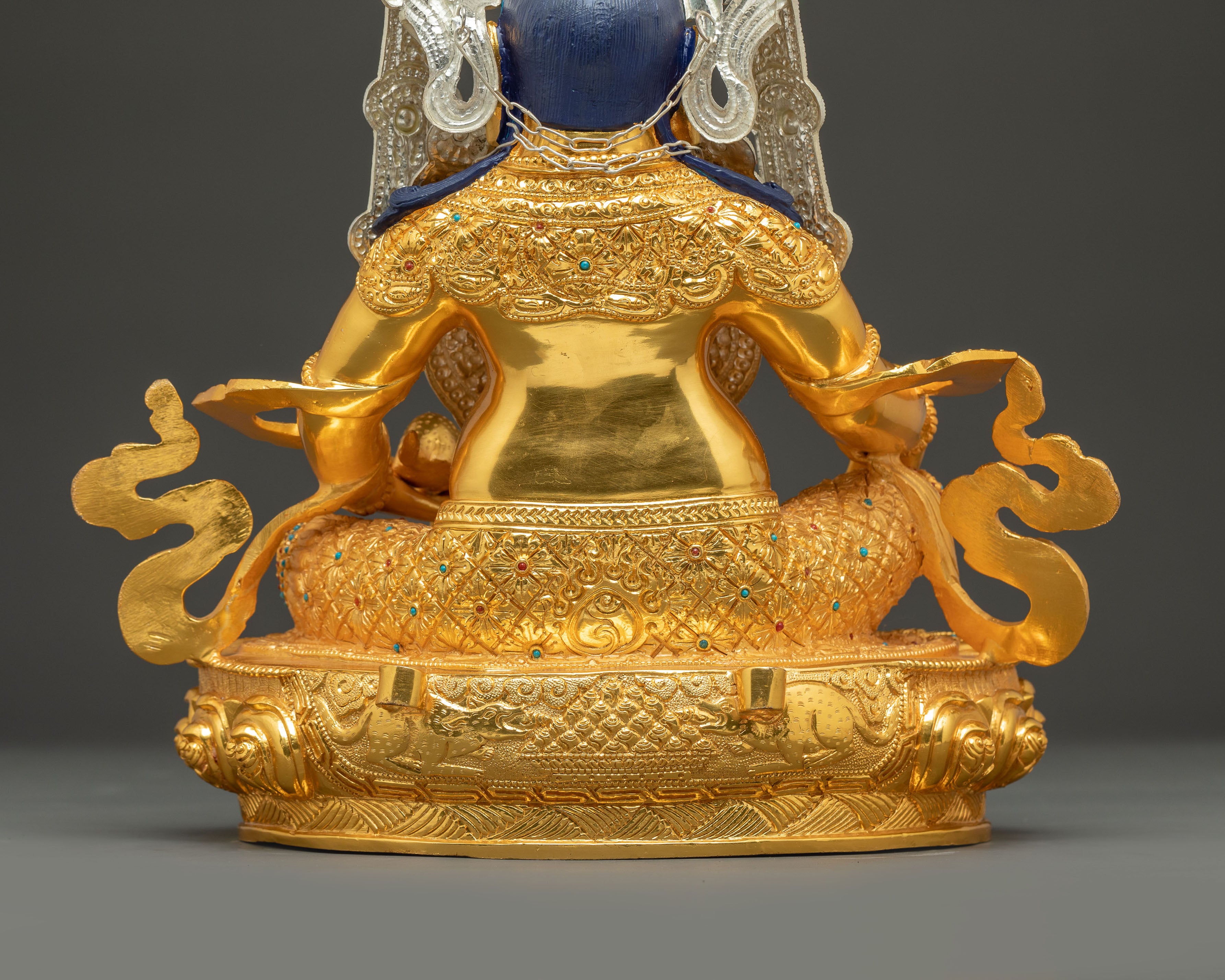 Golden Dzambhala, Handmade Statue Lord of Wealth | Spiritual Abundance