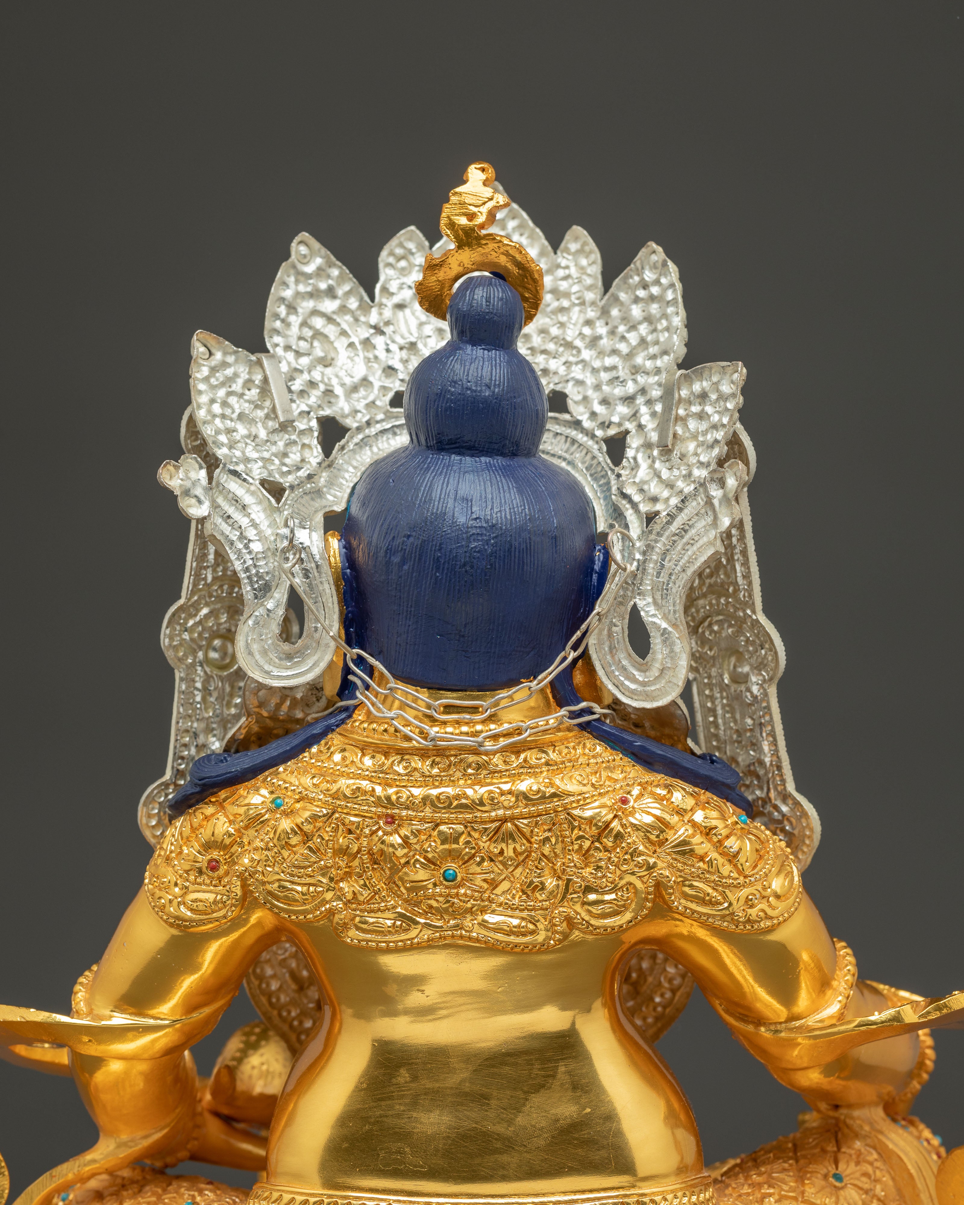 Golden Dzambhala, Handmade Statue Lord of Wealth | Spiritual Abundance