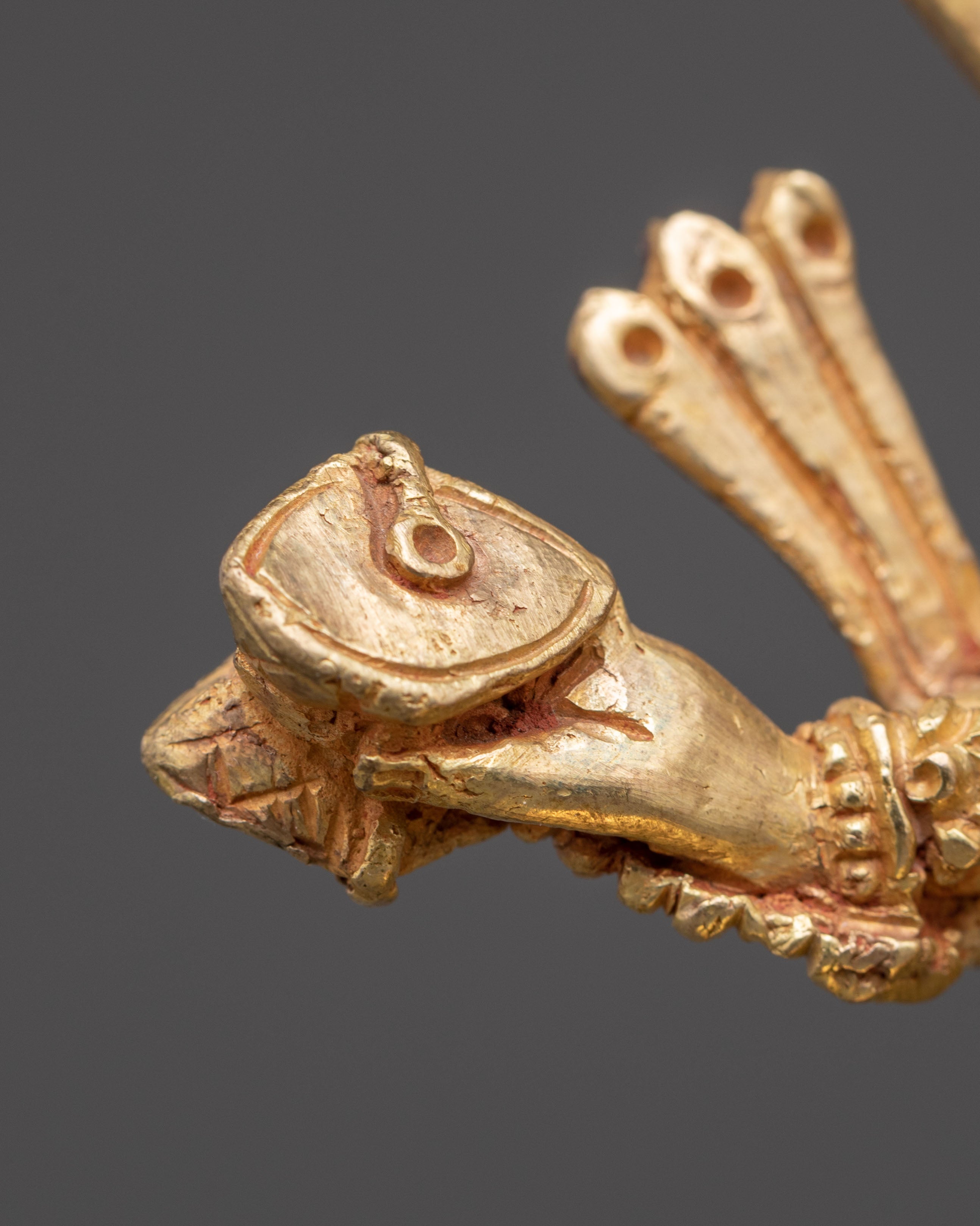 Fierce Protector Deity White Mahakala Statue | Guardian of Dharma