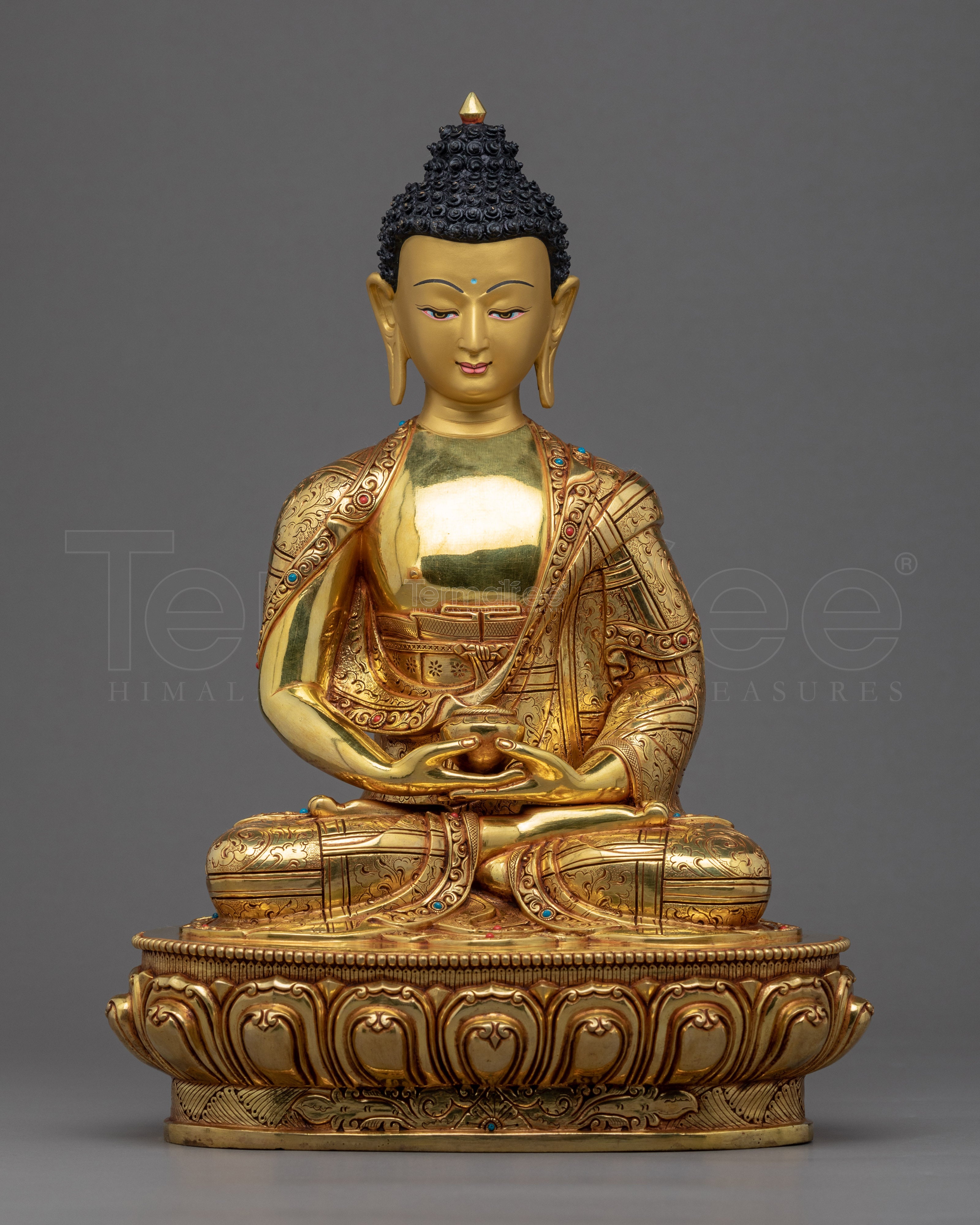 Amitabha Meditation Statue | Hand-Carved Buddhist Deity Sculpture - Termatree