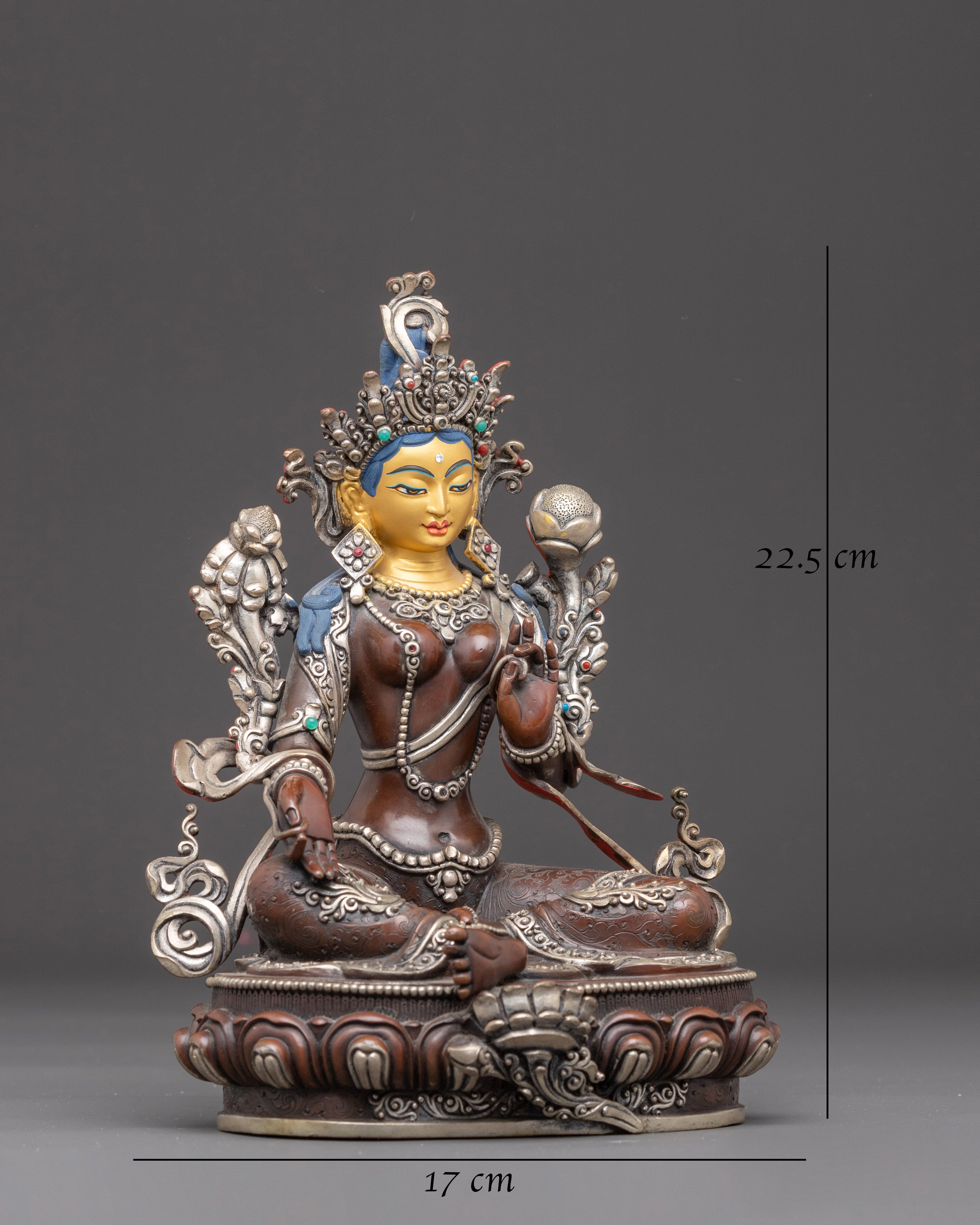 Green Tara Statue for Protection