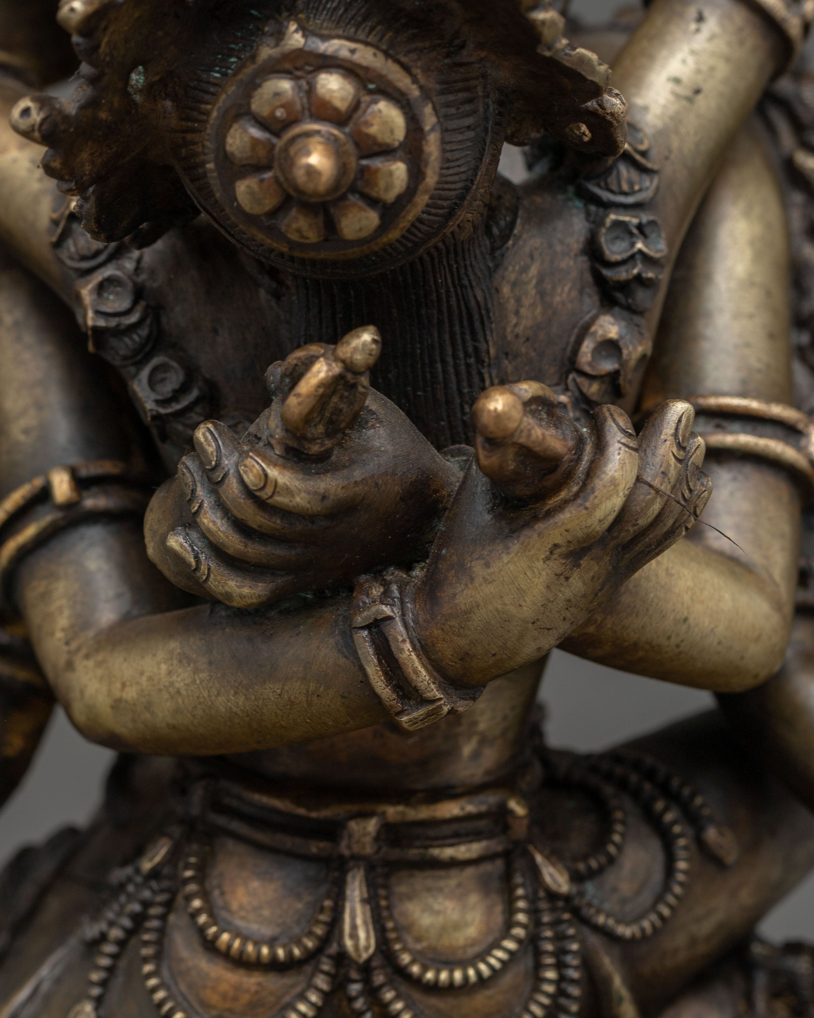 Handcrafted Buddhist Tantric Deity Chakrasambhara