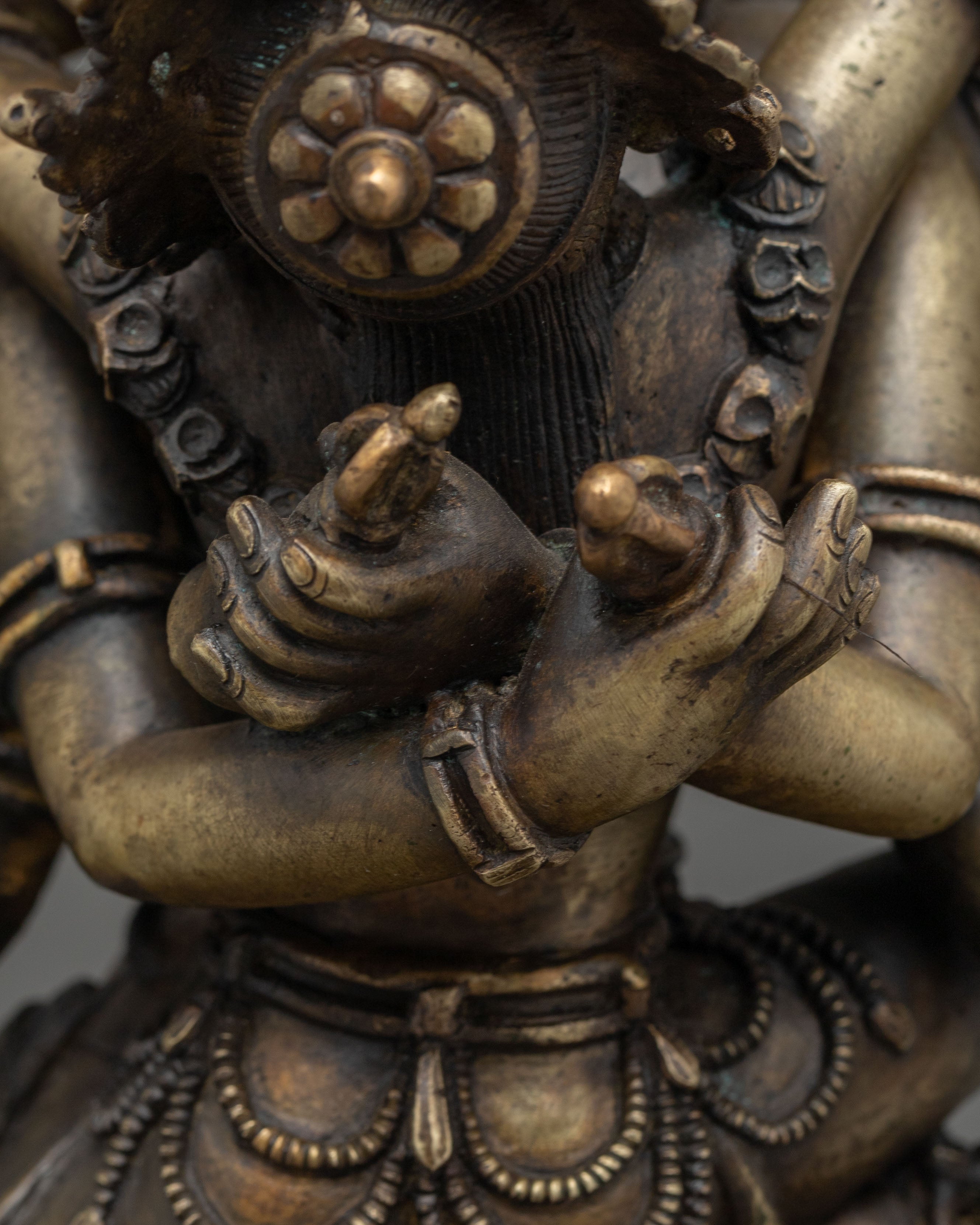 Handcrafted Buddhist Tantric Deity Chakrasambhara