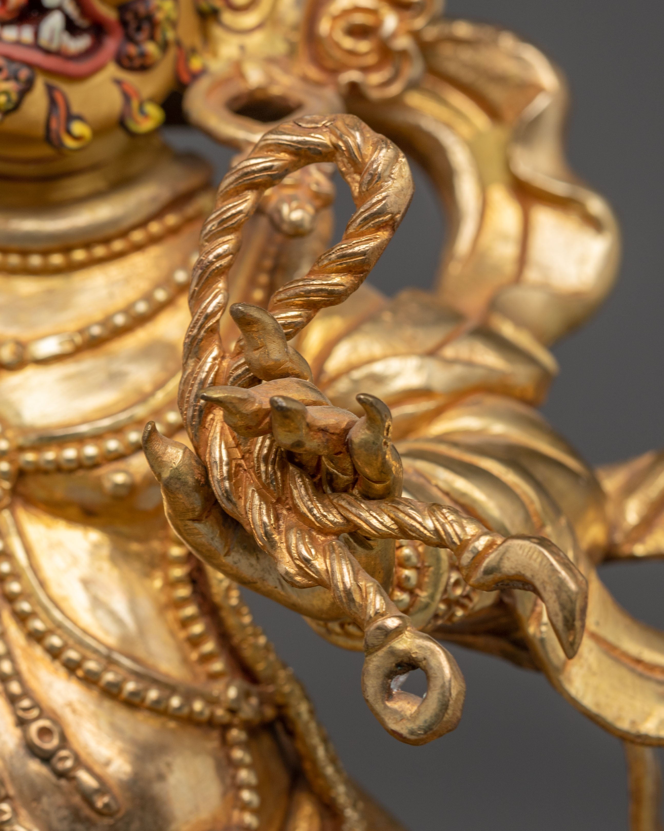 Golden Vajrapani Statue: The Wrathful Bodhisattva