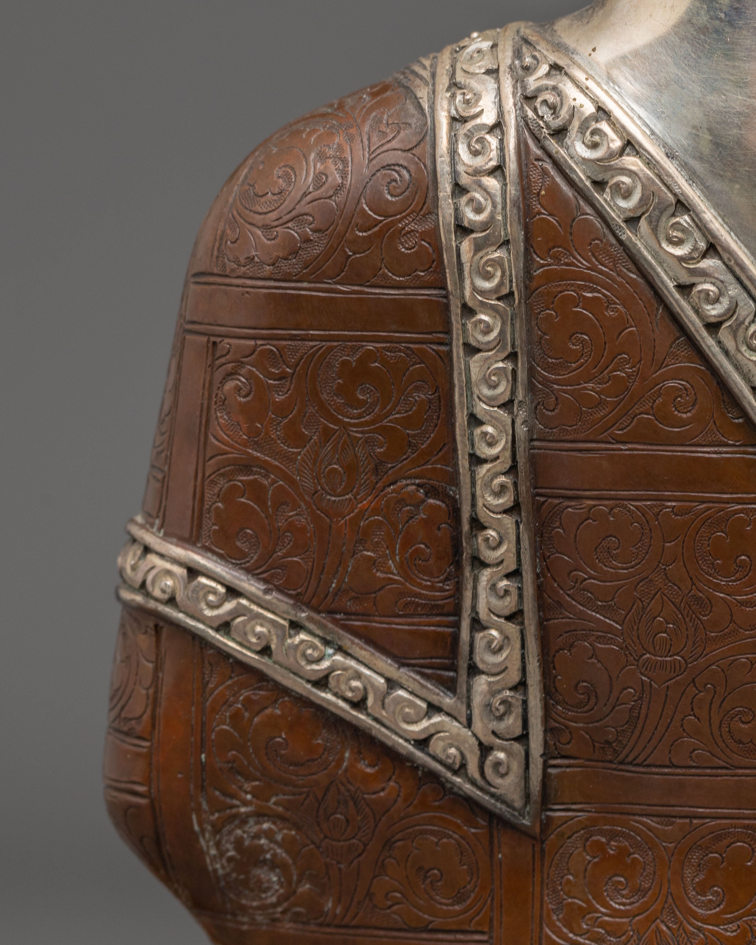 Silver-Electroplated Statue of Shakyamuni Buddha | Historical Buddha