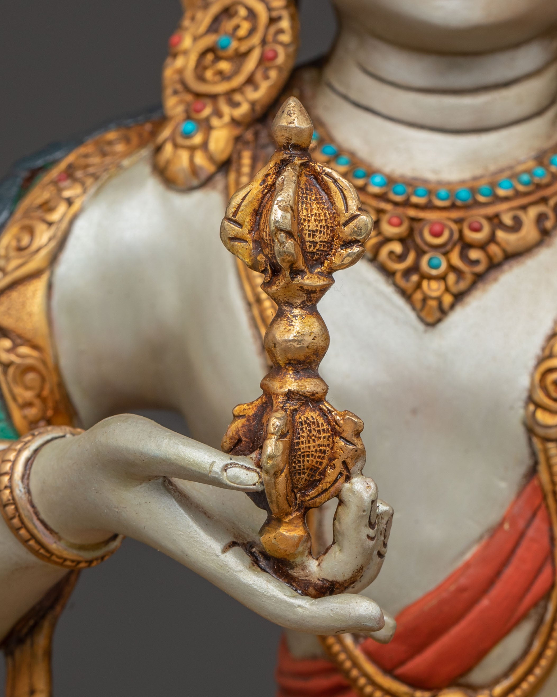 Handcrafted Radiant Statue of Vajrasattva with Consort | Purification and Wisdom