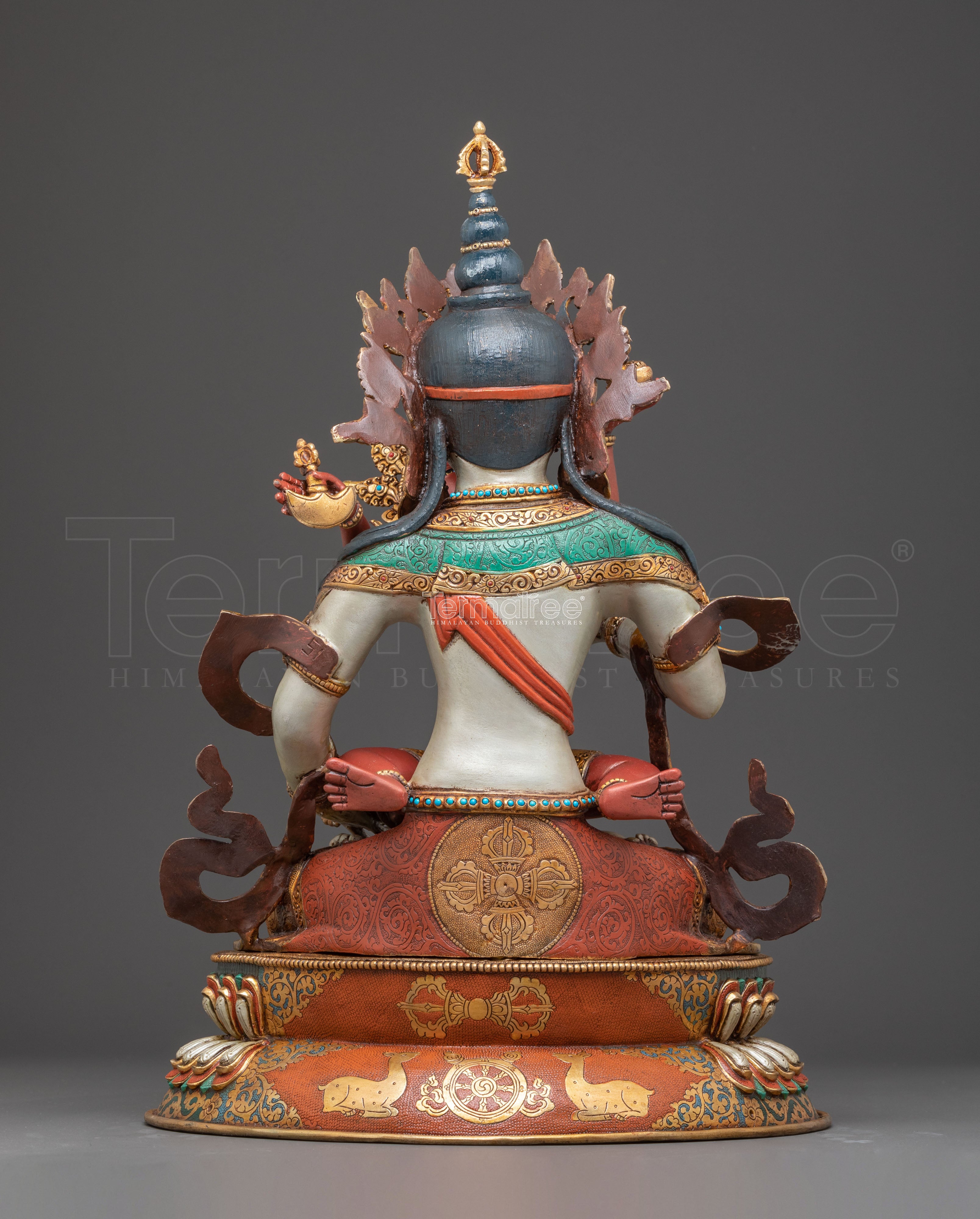 Handcrafted Radiant Statue of Vajrasattva with Consort | Purification and Wisdom