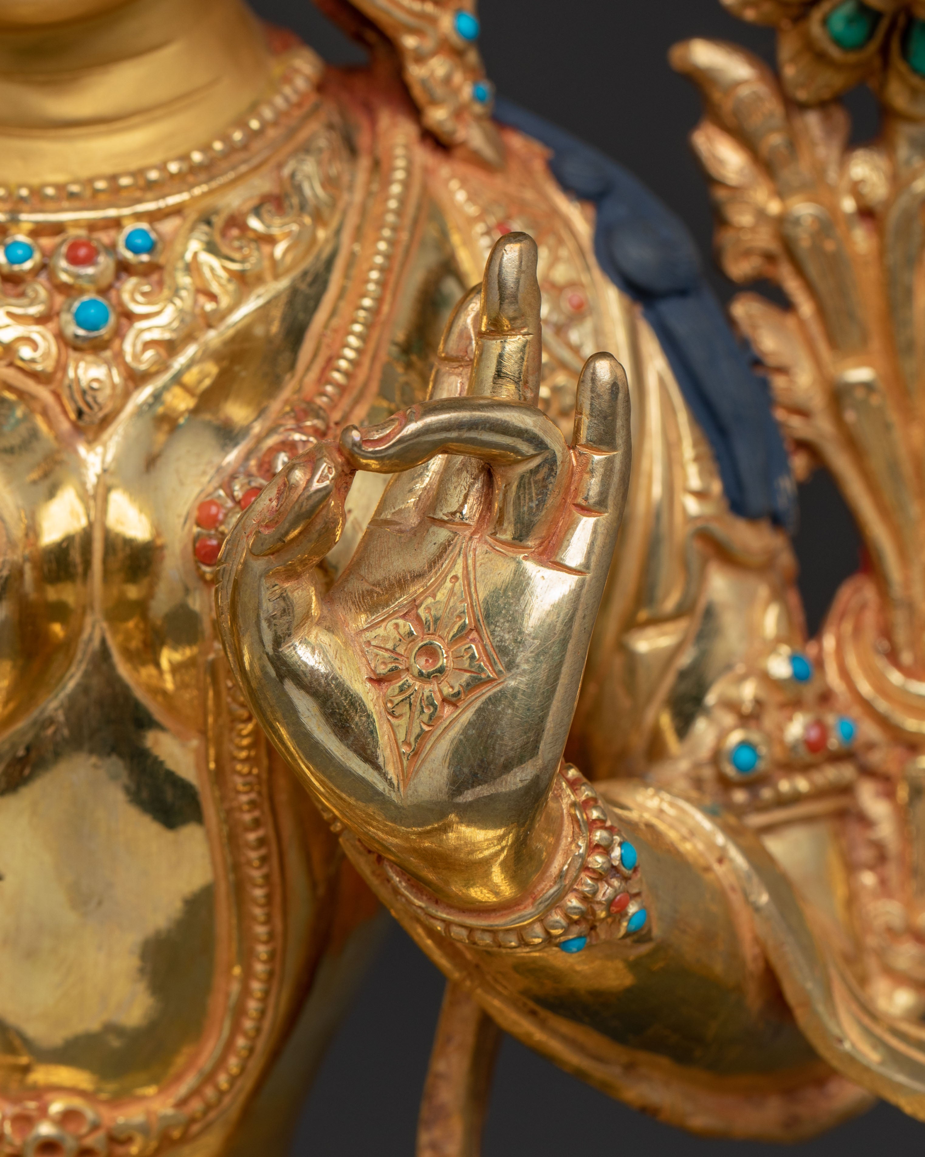 Radiant Statue of Mother Green Tara | Goddess of Compassion