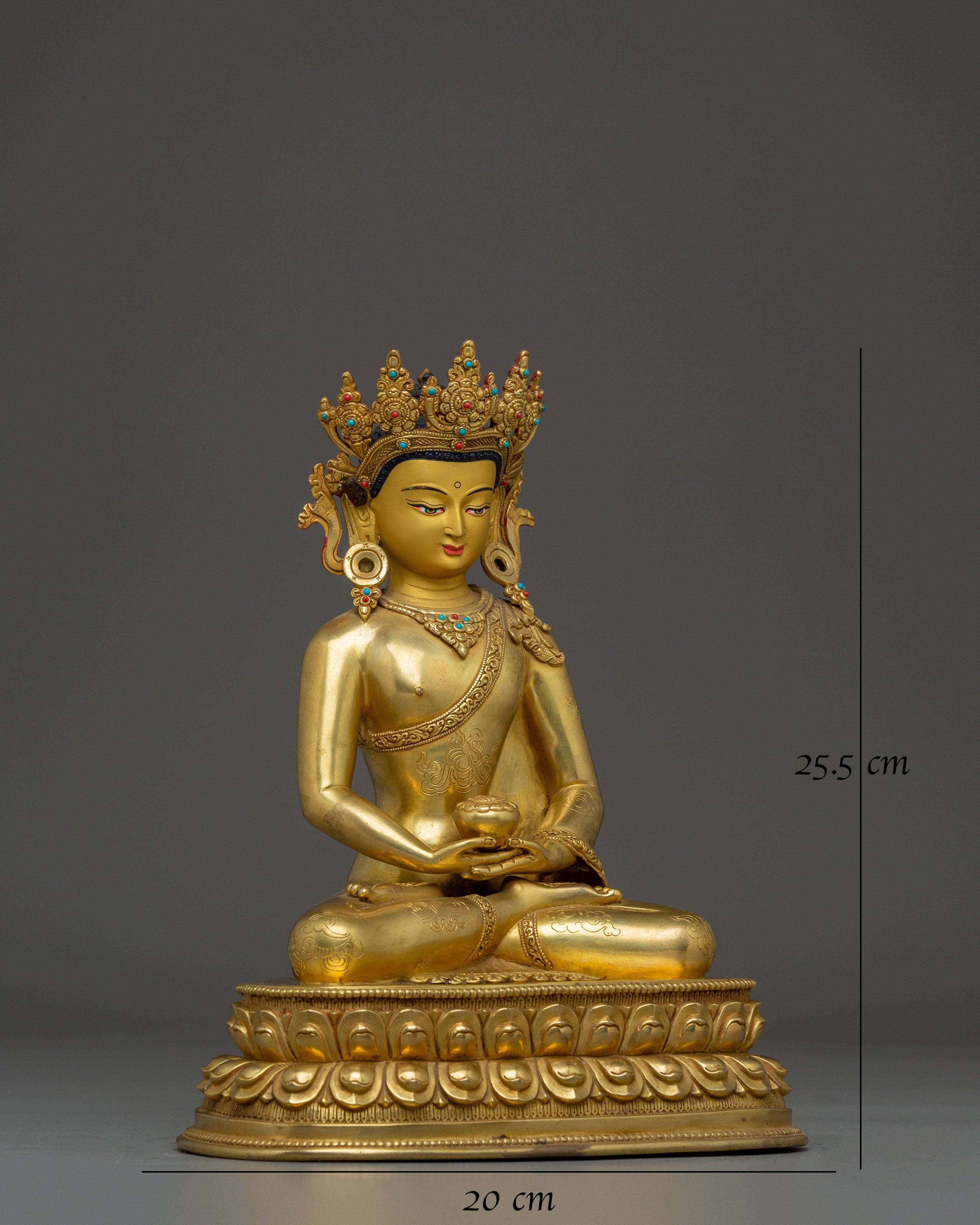 Handmade Pure Land Buddha Dharmakara Statue | Ruler of the Pure Land