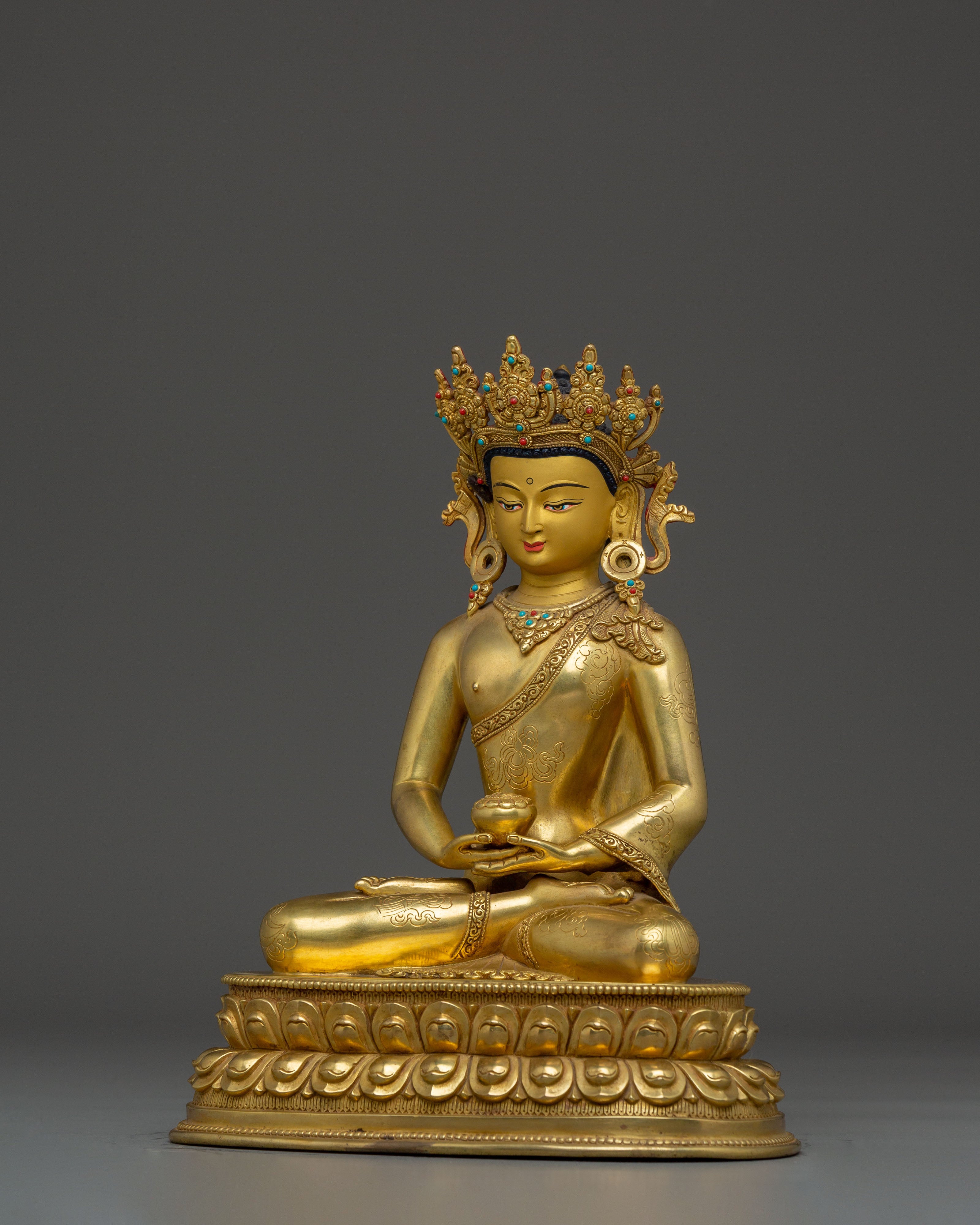 Handmade Pure Land Buddha Dharmakara Statue | Ruler of the Pure Land