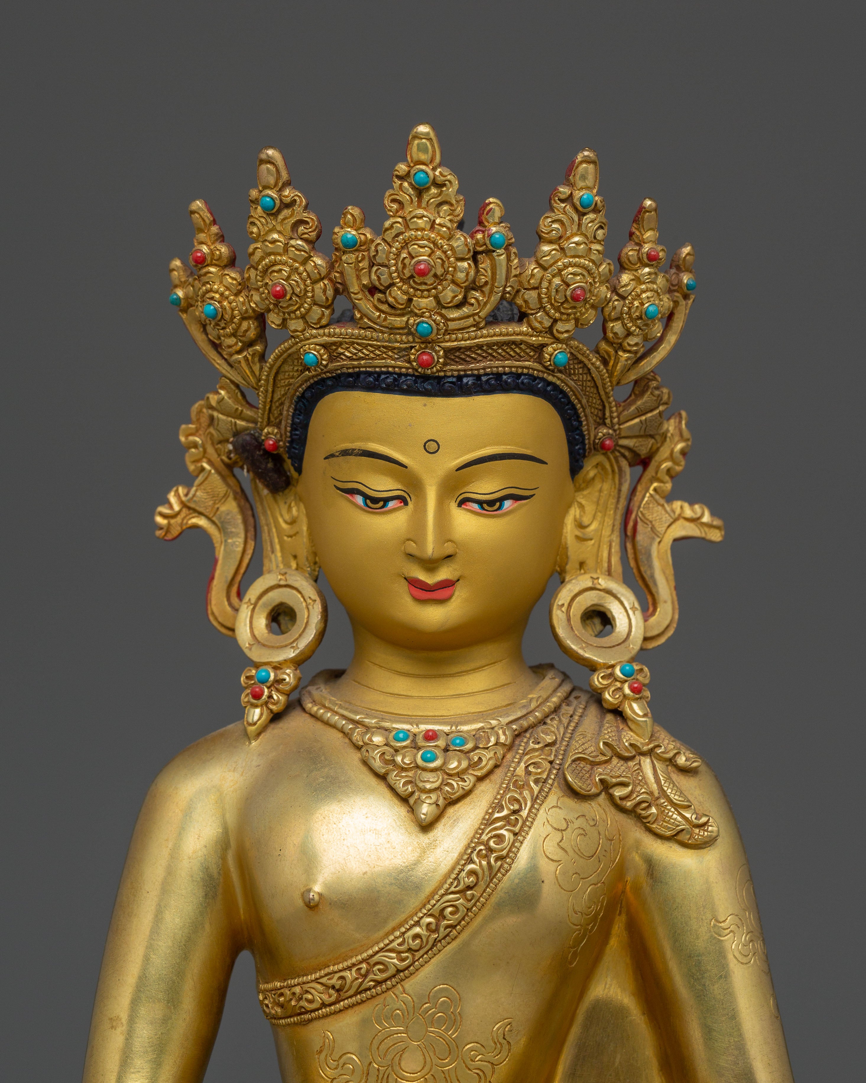 Handmade Pure Land Buddha Dharmakara Statue | Ruler of the Pure Land