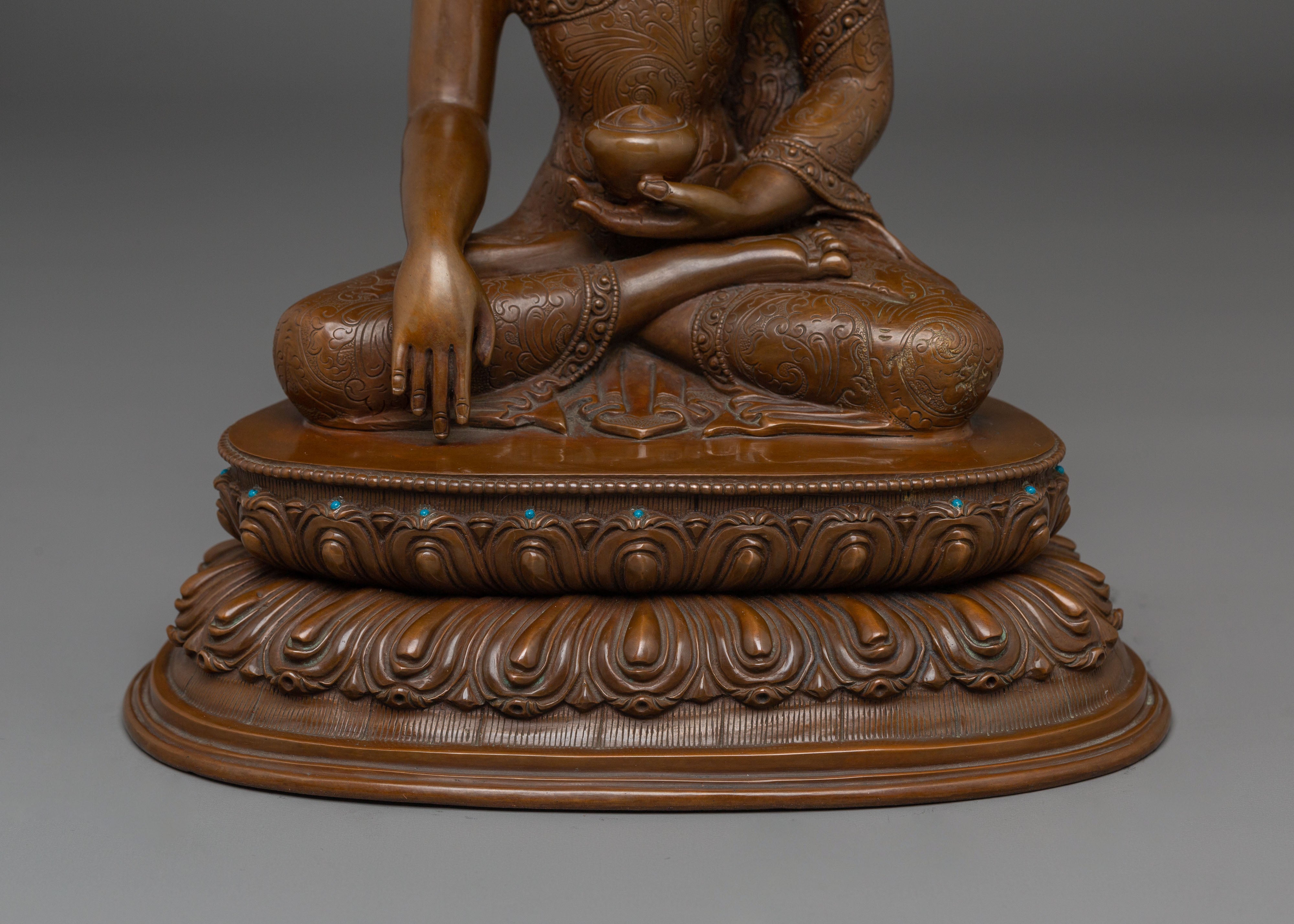 Handcrafted Dharma Icon Buddha Shakyamuni Statue | The Enlightened One