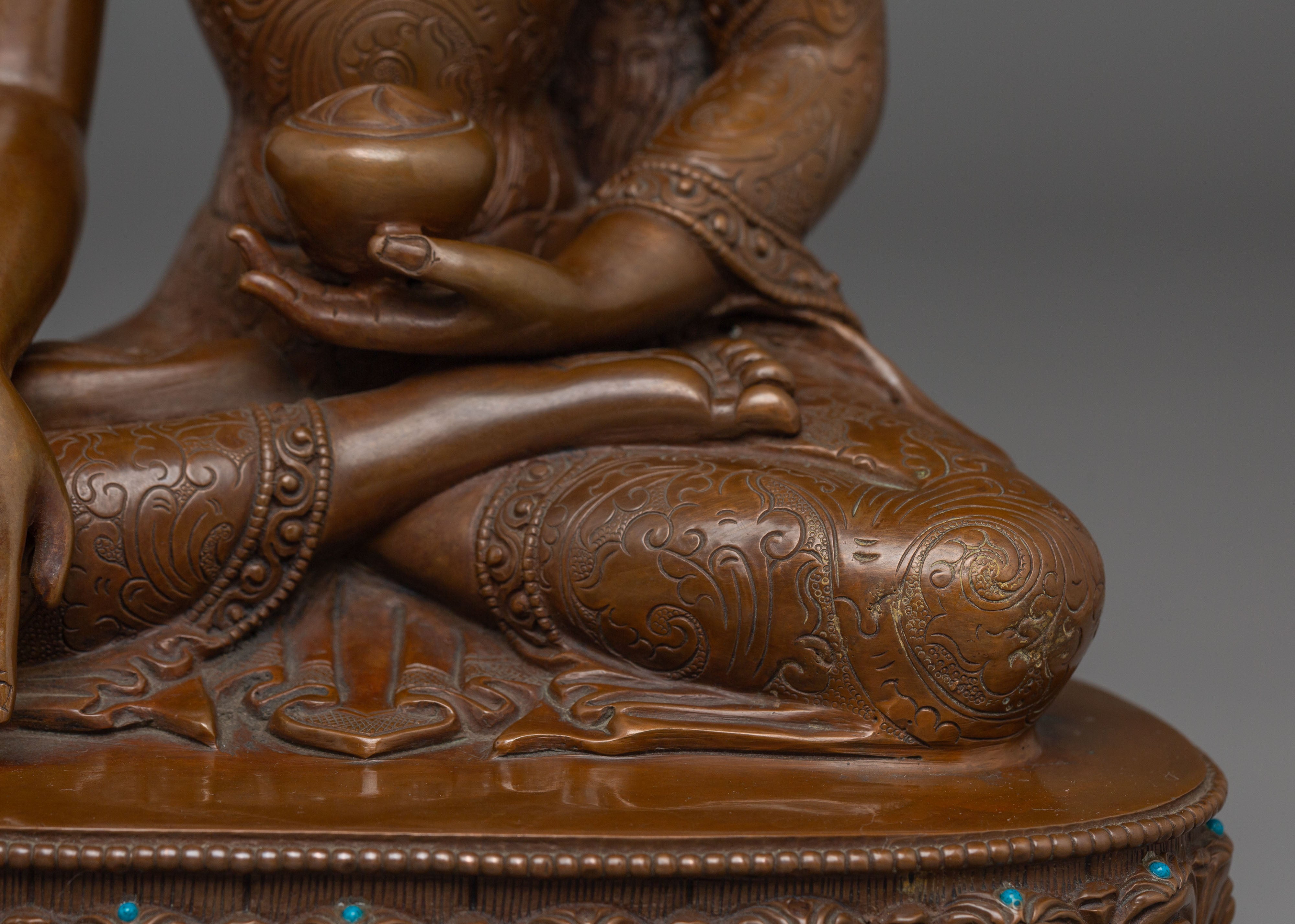 Handcrafted Dharma Icon Buddha Shakyamuni Statue | The Enlightened One