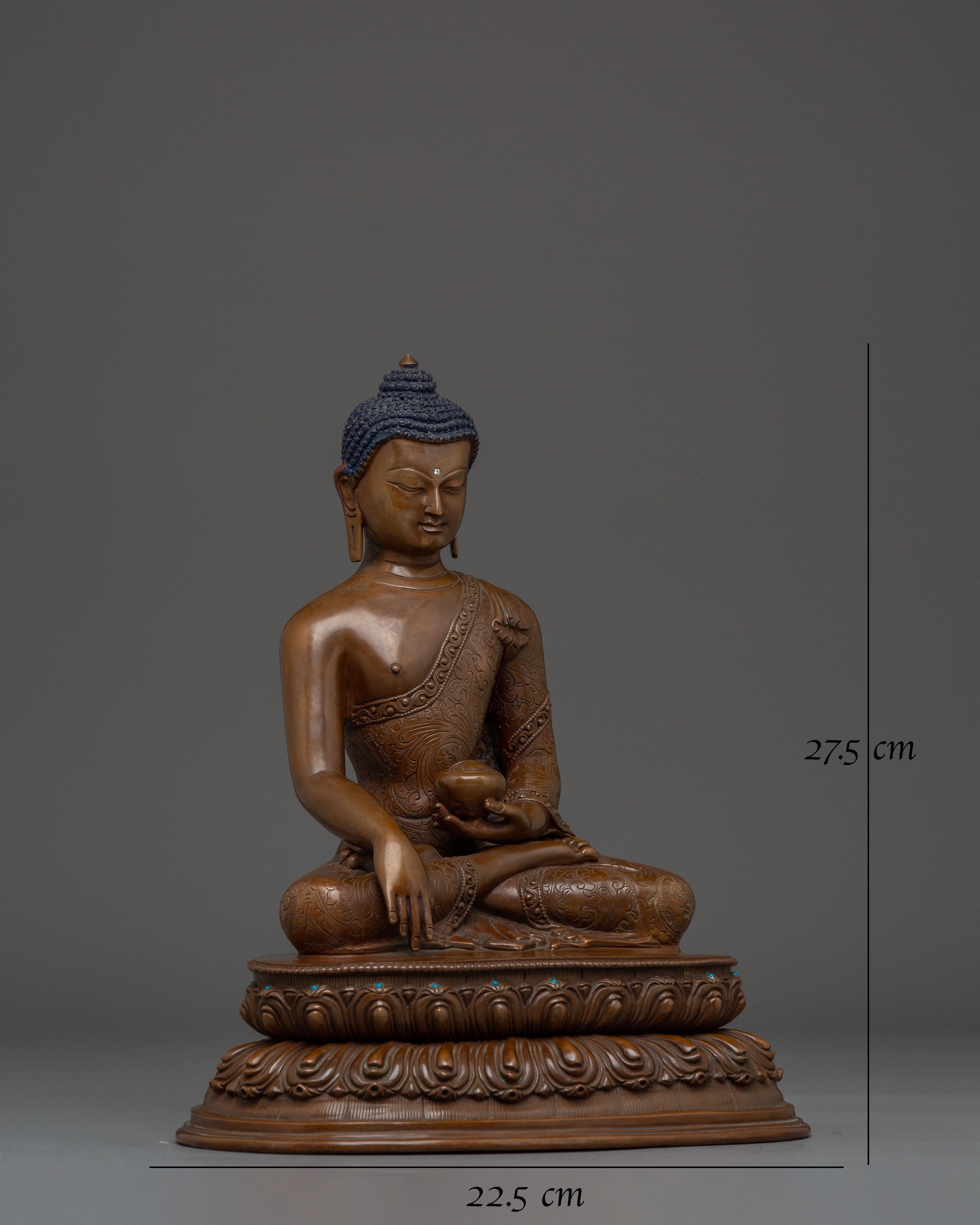 Handcrafted Dharma Icon Buddha Shakyamuni Statue