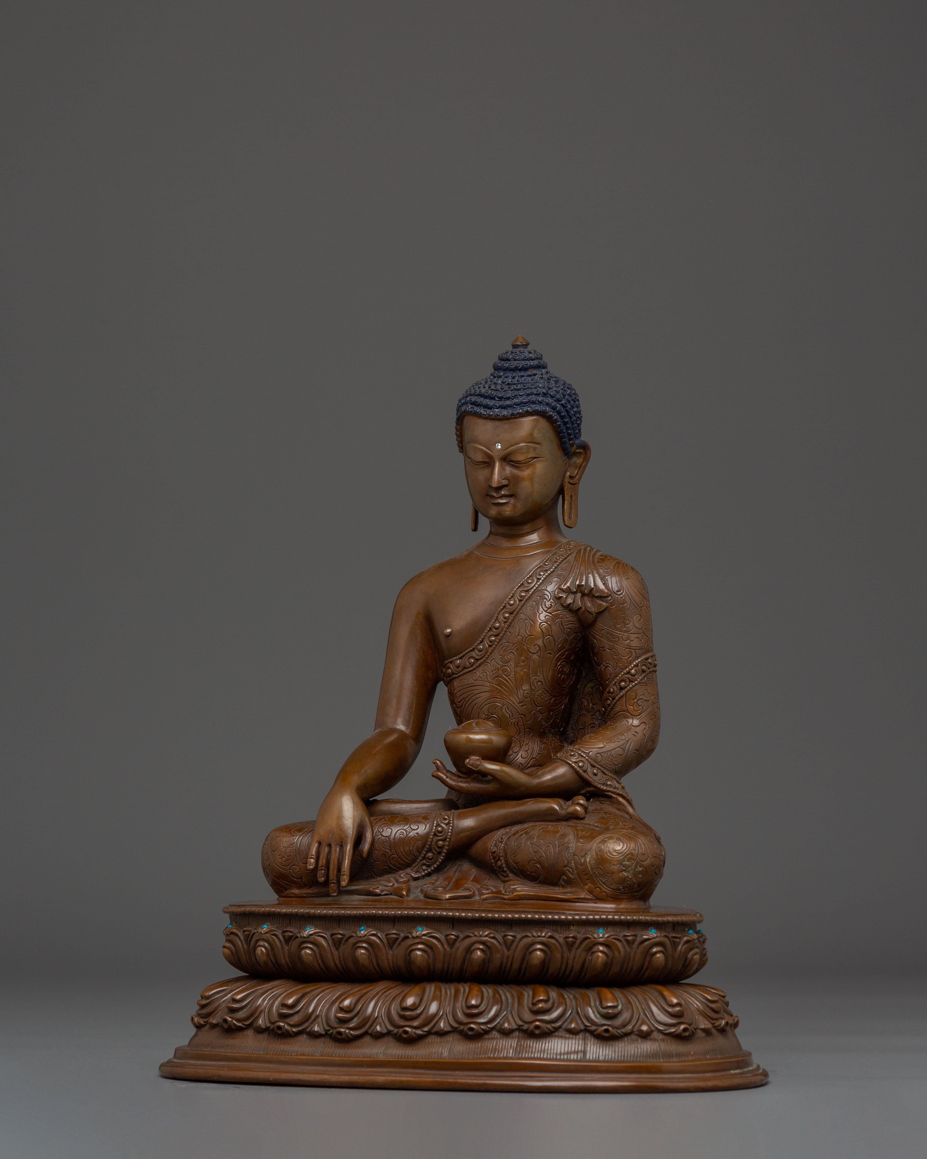 Handcrafted Dharma Icon Buddha Shakyamuni Statue | The Enlightened One