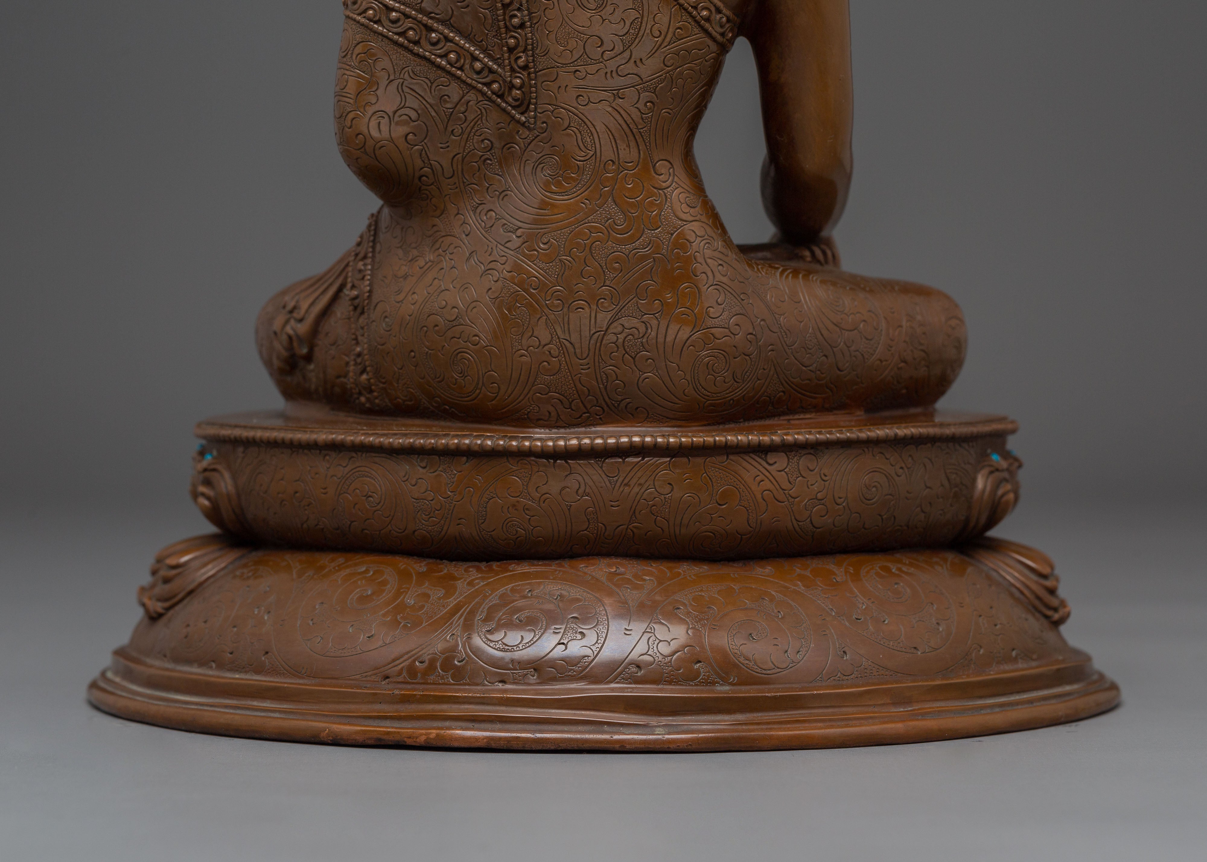 Handcrafted Dharma Icon Buddha Shakyamuni Statue | The Enlightened One