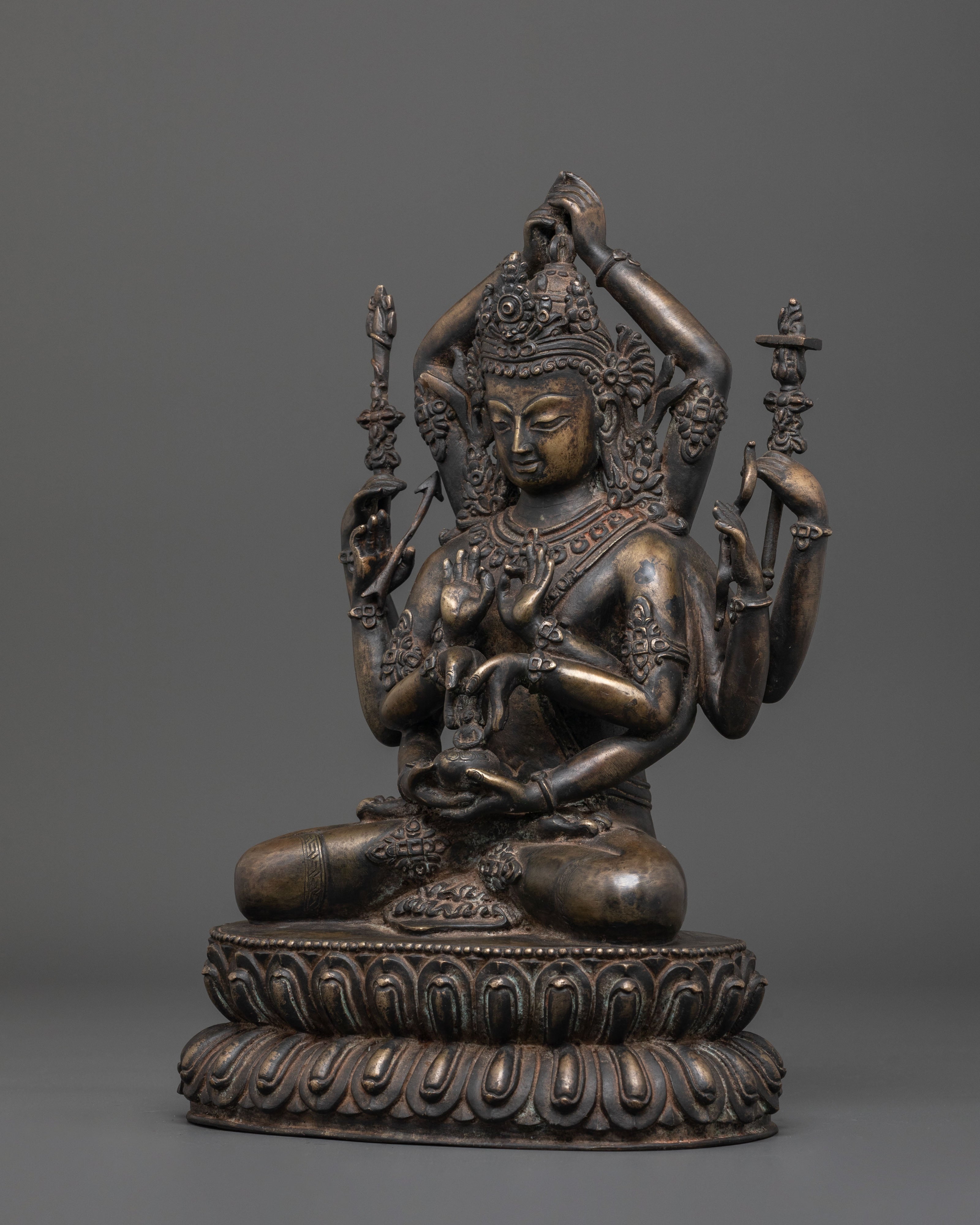 Handmade Statue of Bodhisattva Namashangati | Tibetan Buddhist Statue