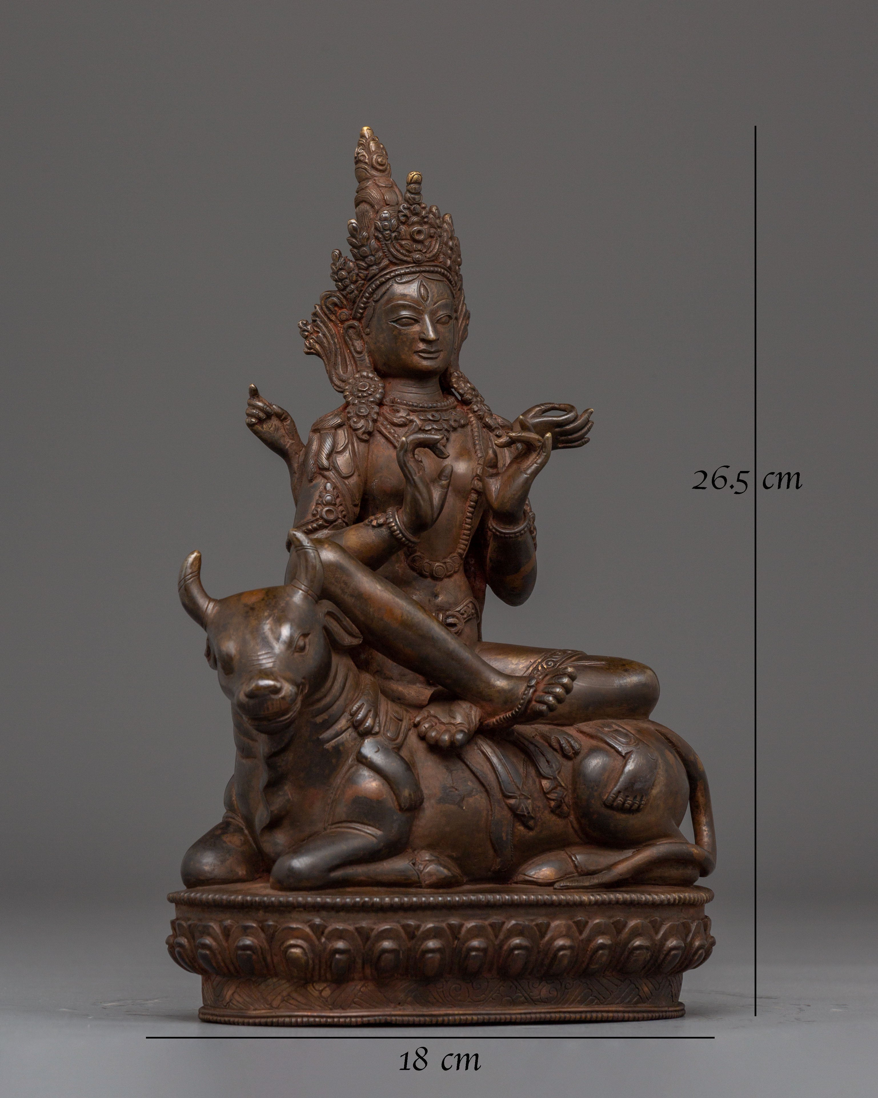 Handmade Copper Statue of Goddess Tara | Divine Feminine Energy