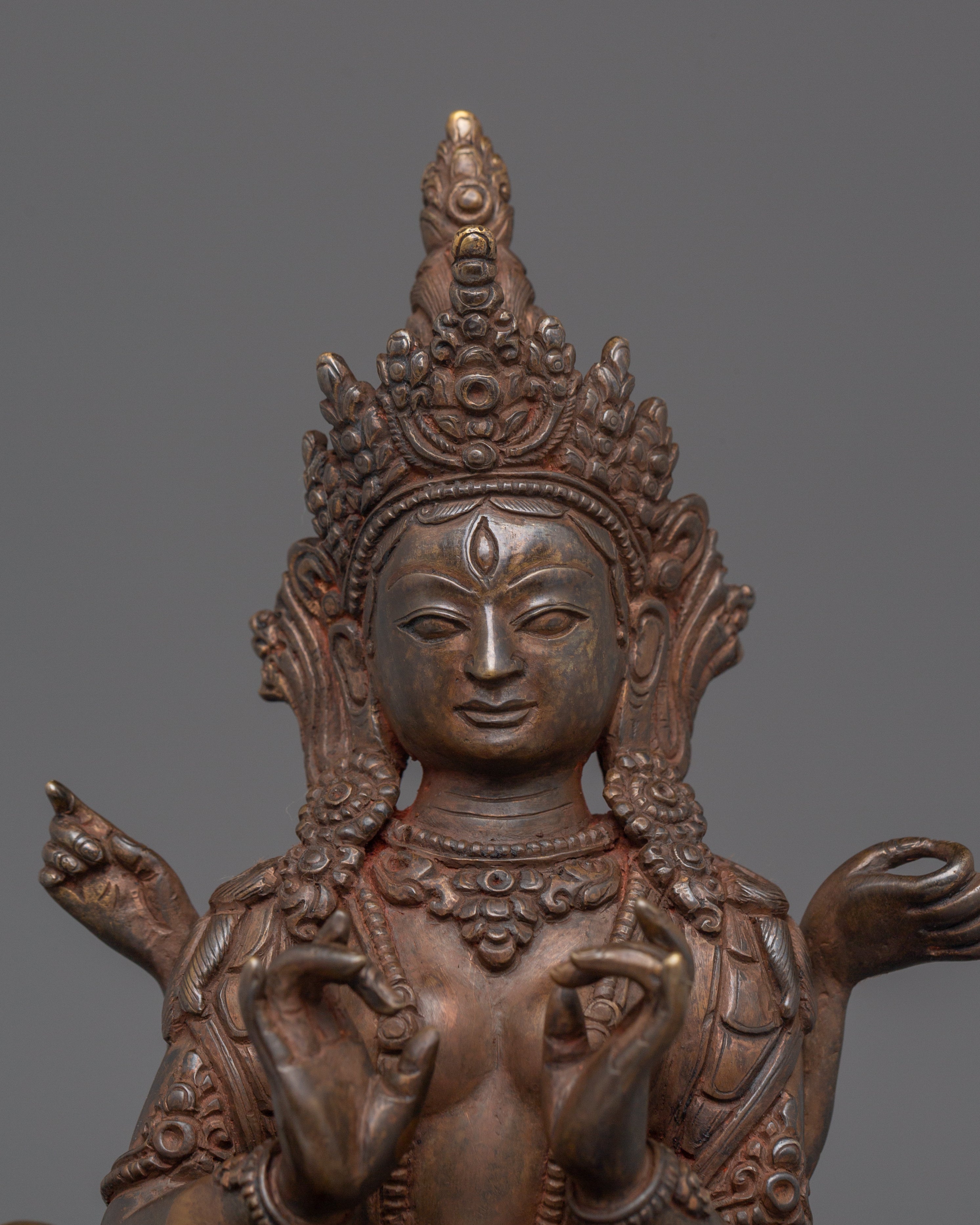 Handmade Copper Statue of Goddess Tara | Divine Feminine Energy