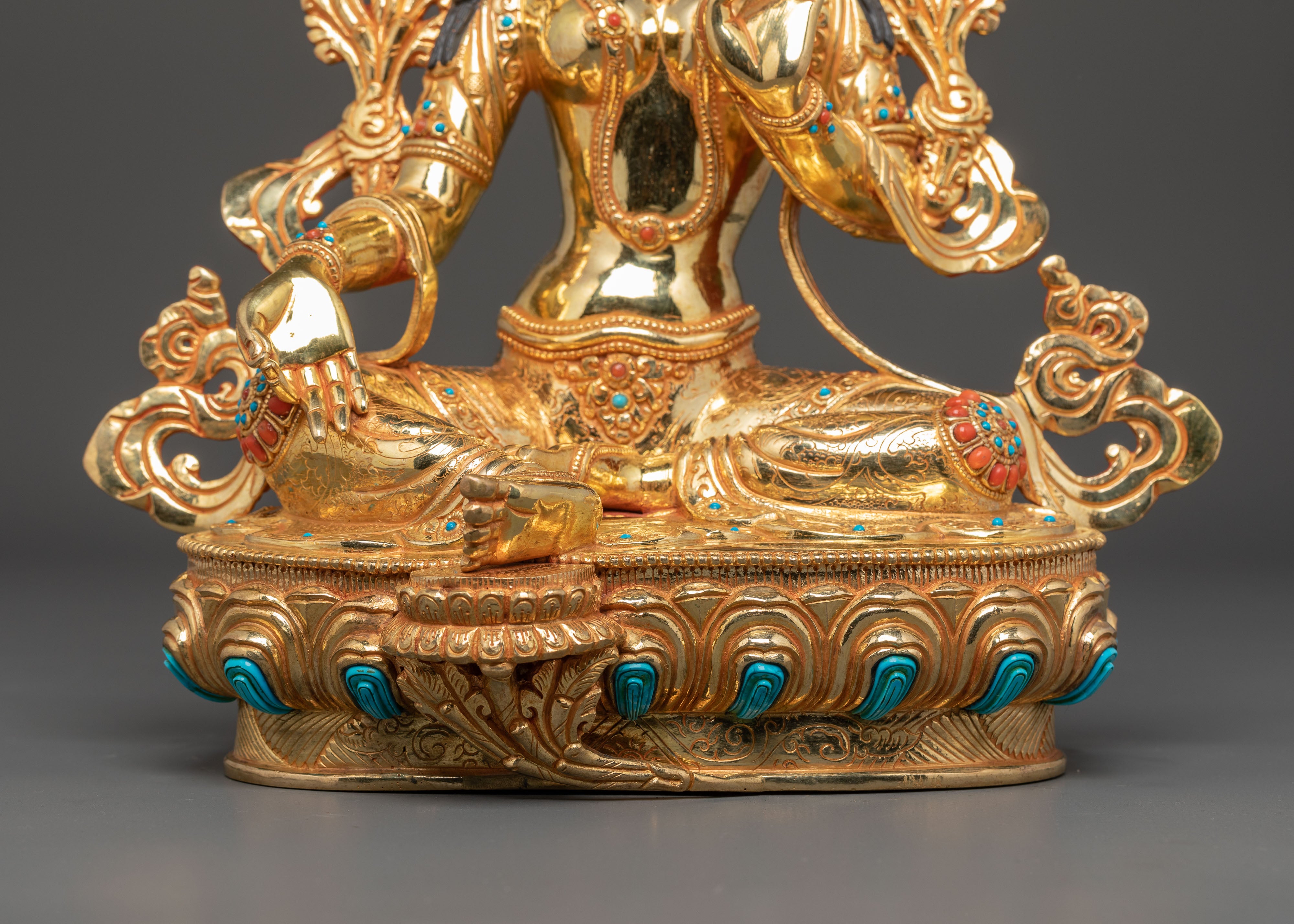 Statue of Green Tara: Compassion and Active Protection