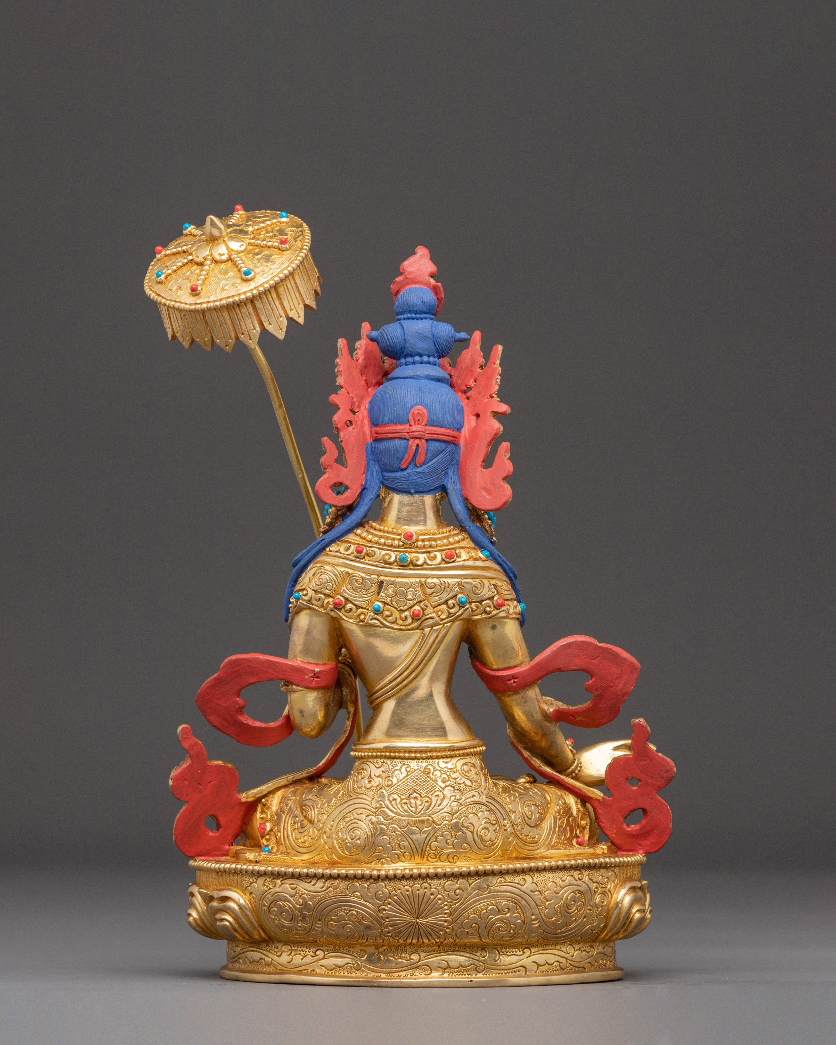 Statue of Bodhisattva Dukar | Gold Gilded Tibetan Icon