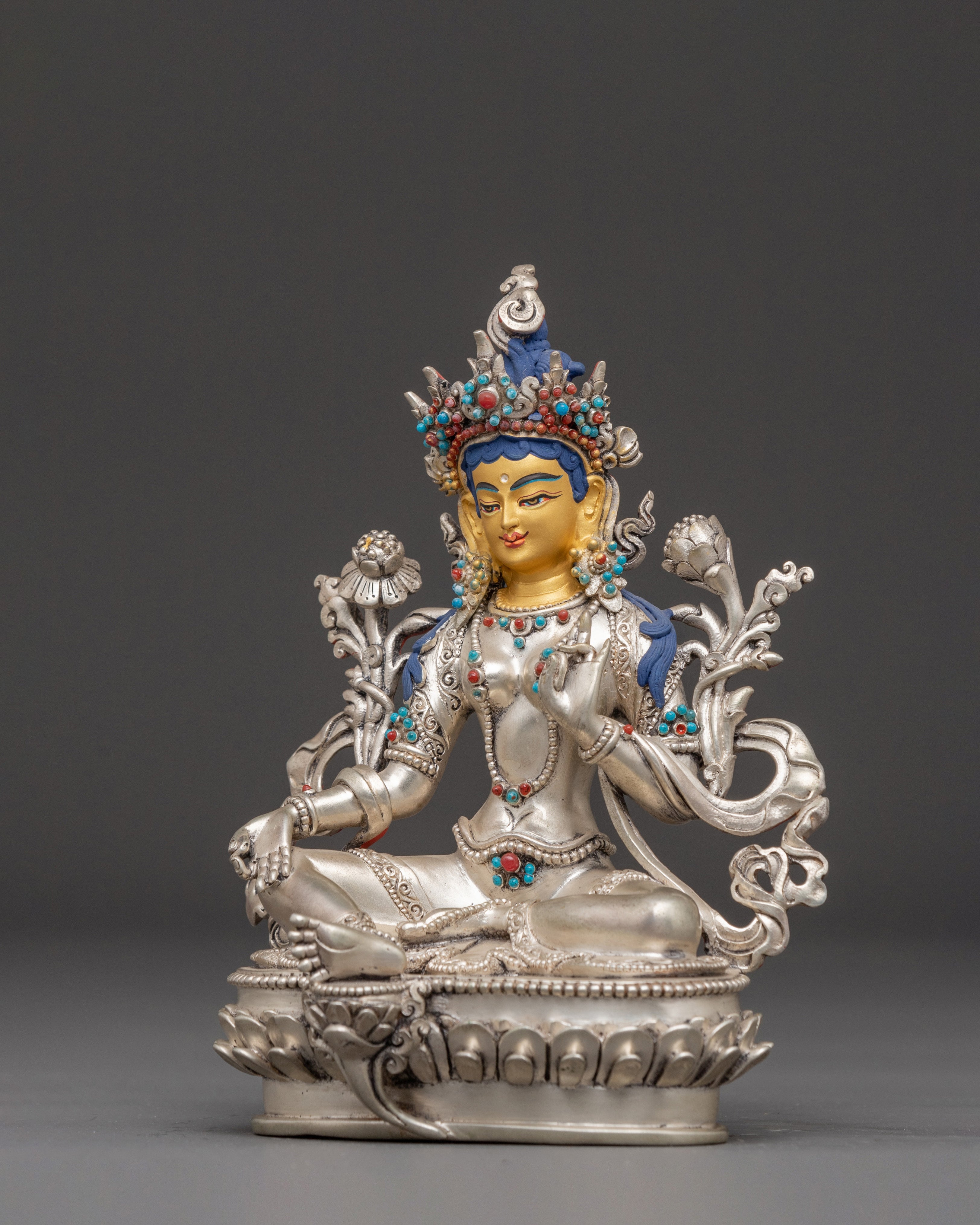 Handmade Statue of Green Tara, Mother of Liberation | Compassion Deity