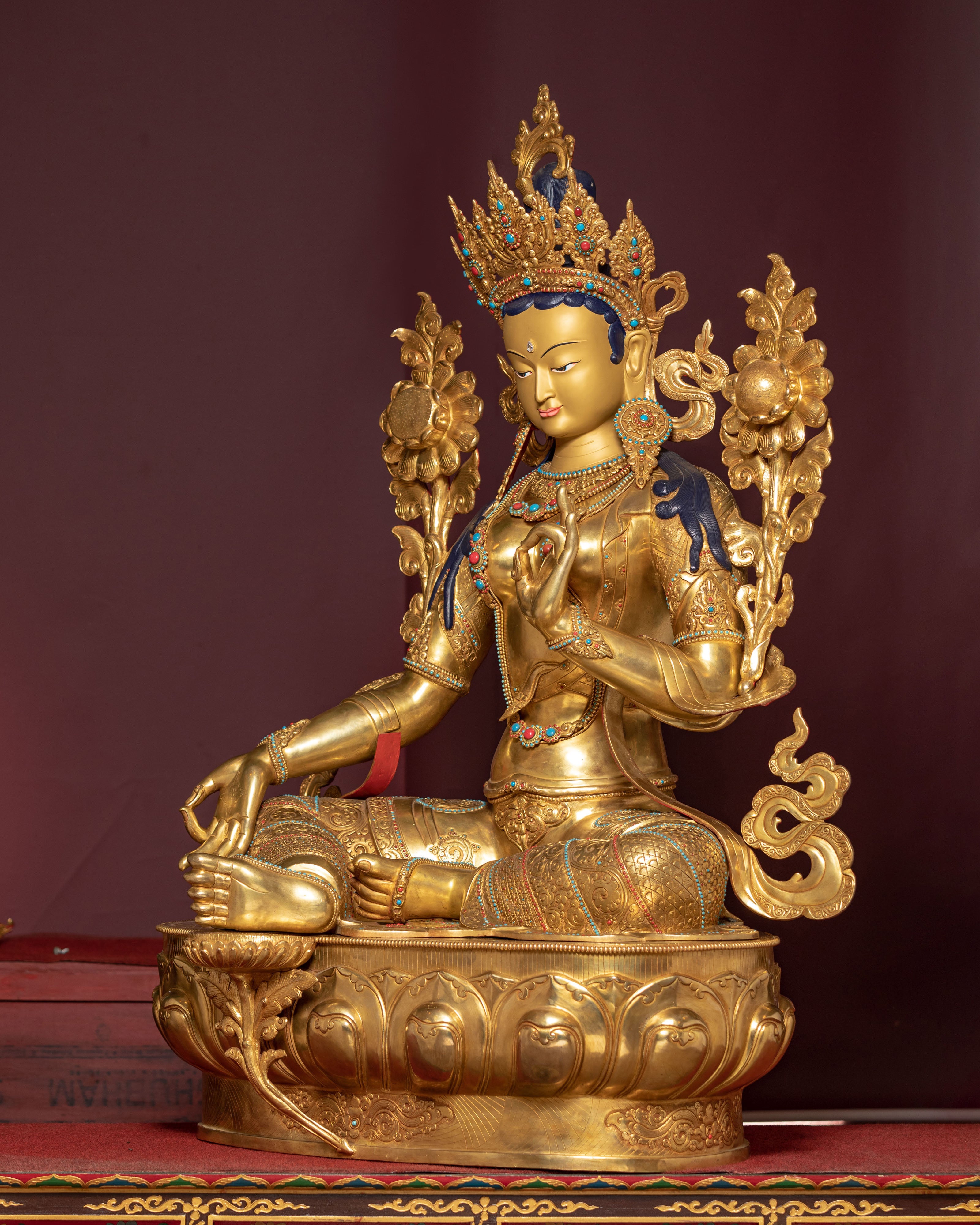Handcrafted Liberation Mother Shyama Tara Statue: Compassion Deity