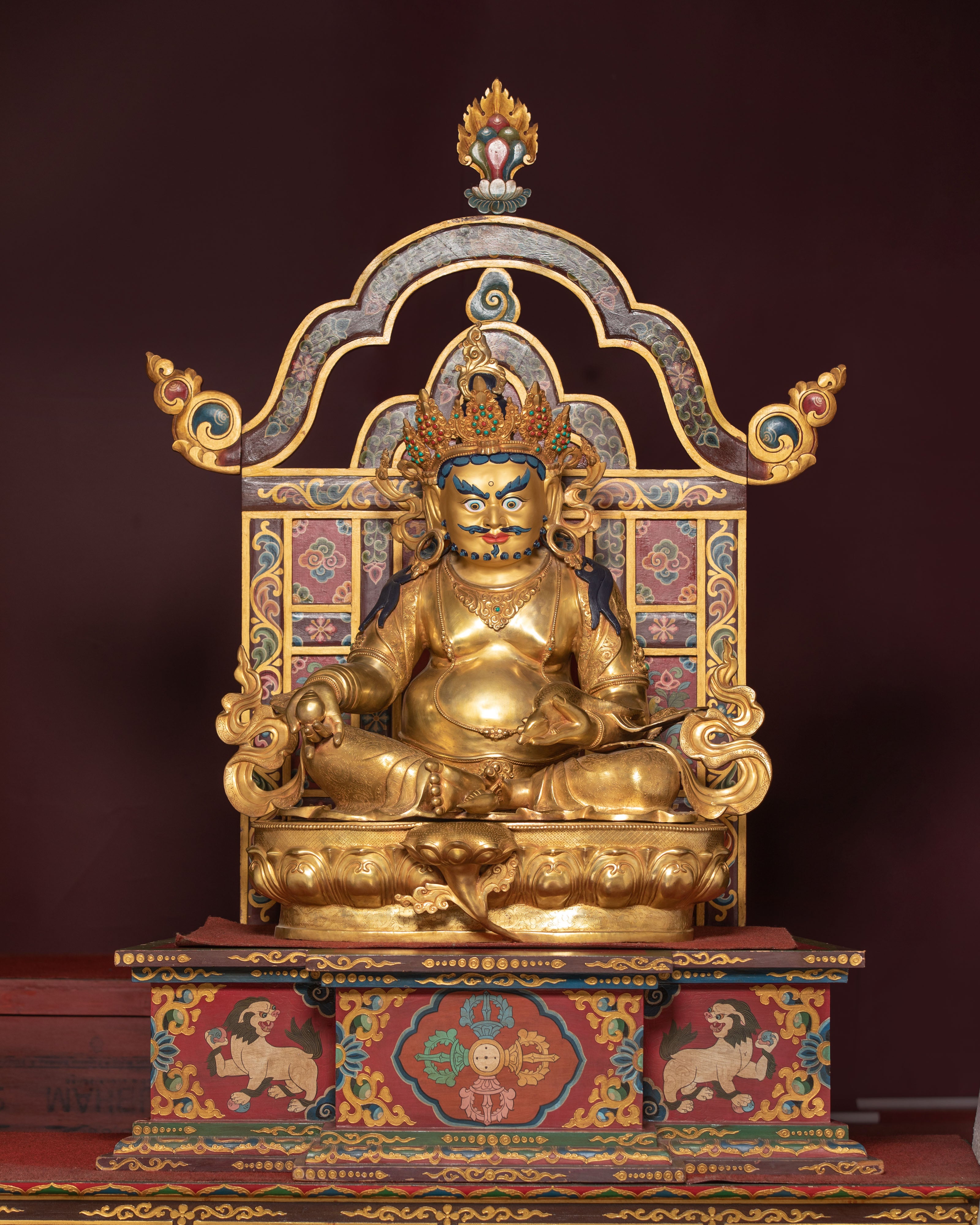 Majestic "Wealth Icon" Dzambhala Statue: Symbol of Abundance
