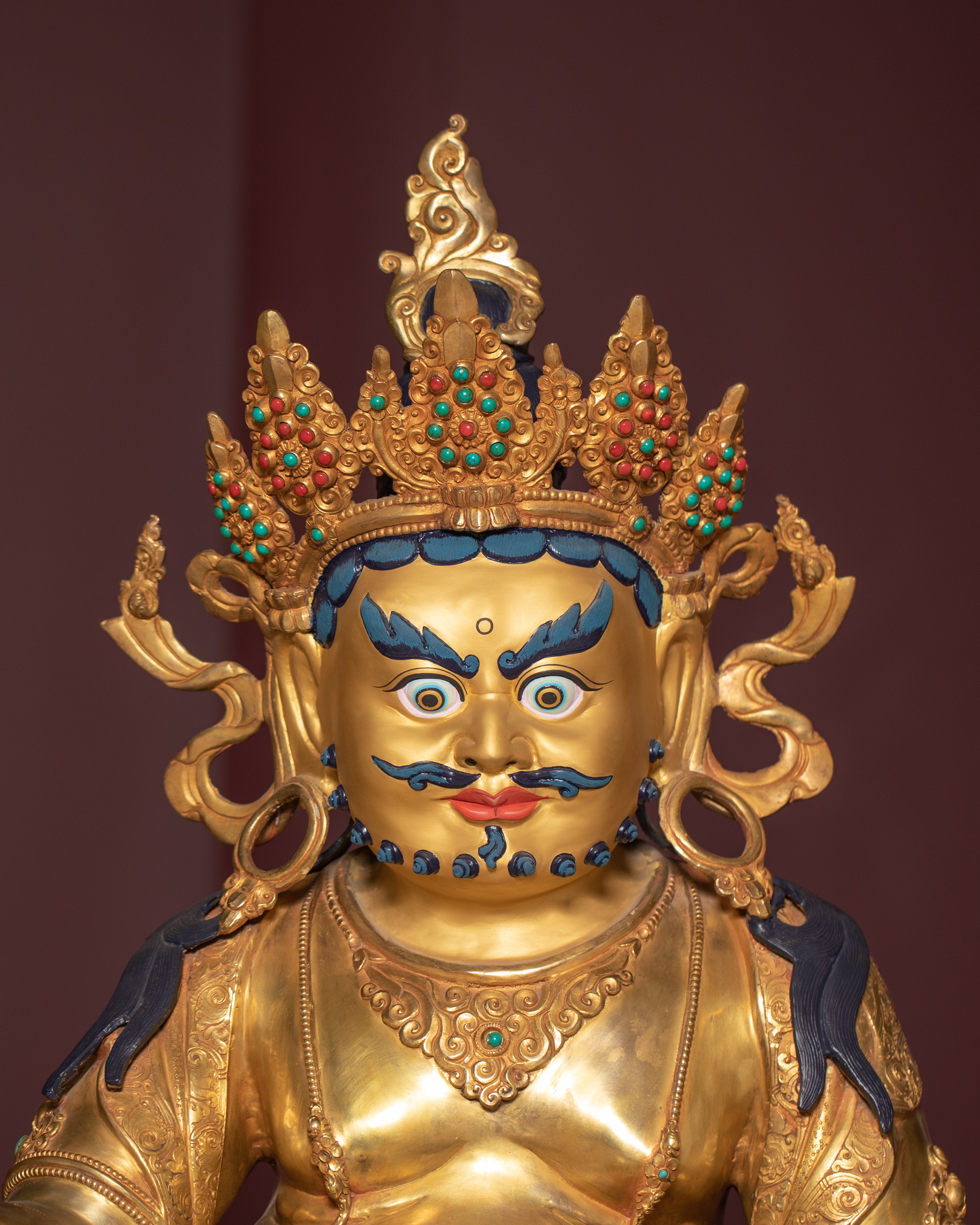 Majestic "Wealth Icon" Dzambhala Statue: Symbol of Abundance