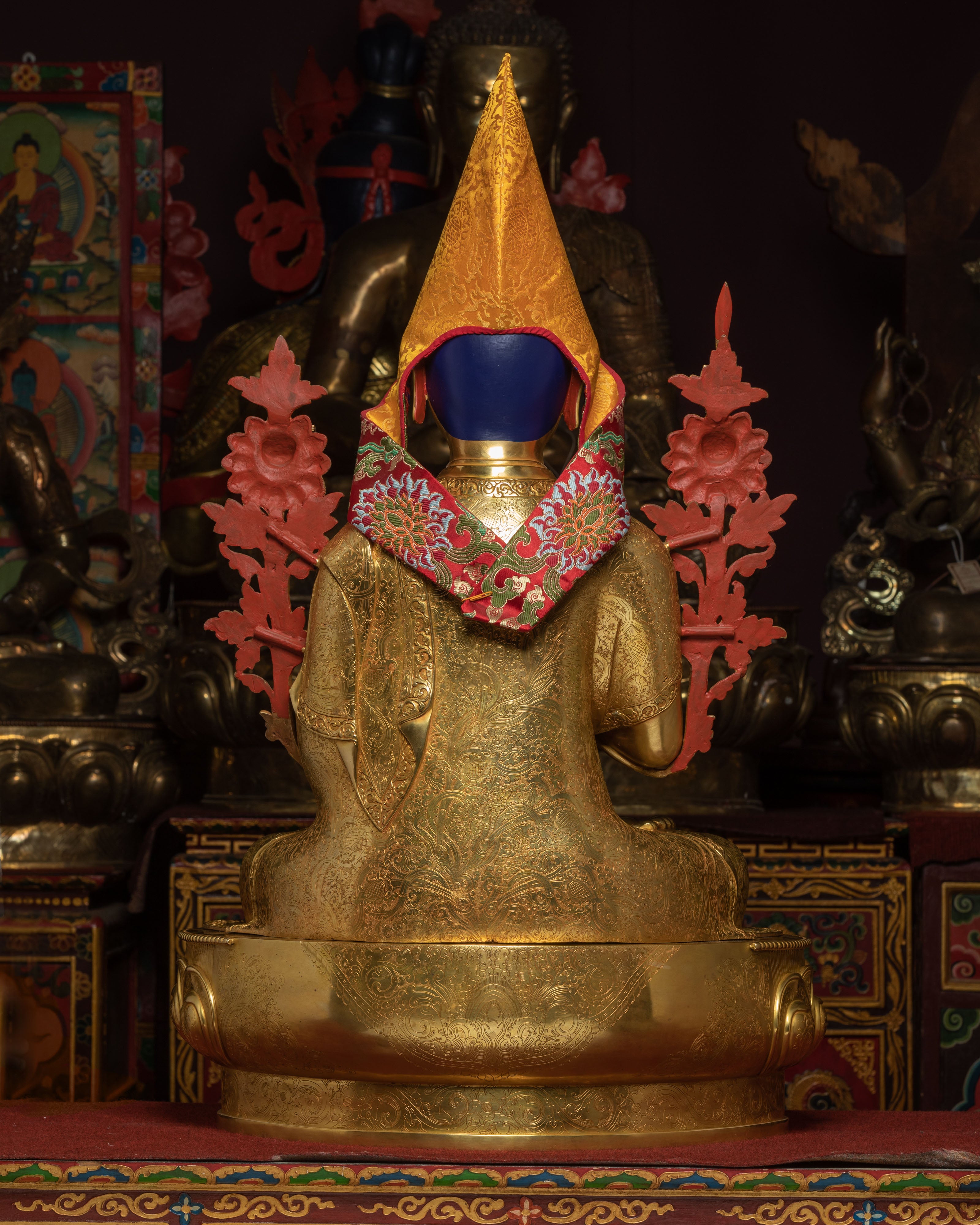 Tsongkhapa, Je Gyaltsab, and Je Khedrup Sculptures Set