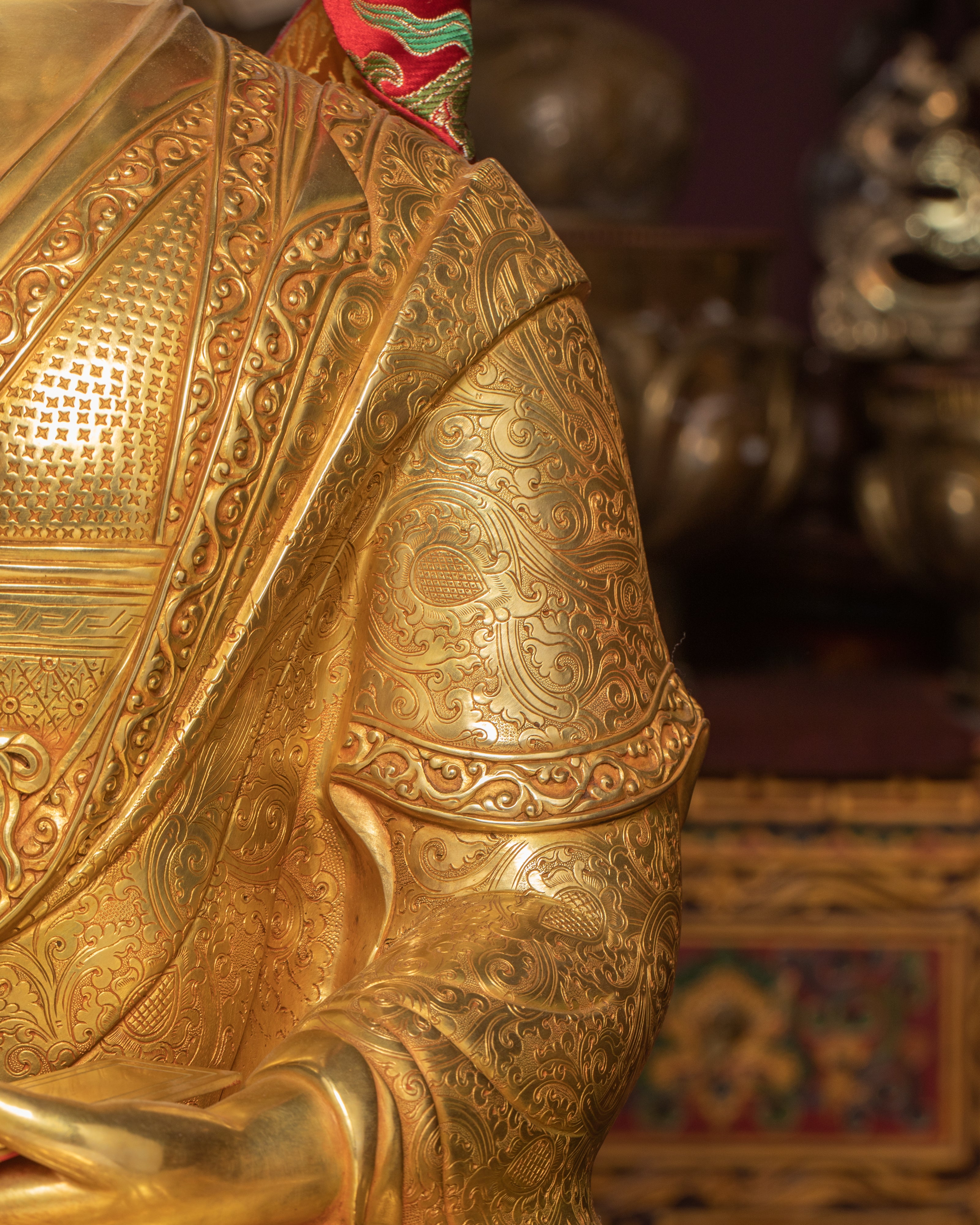 Tsongkhapa, Je Gyaltsab, and Je Khedrup Sculptures Set