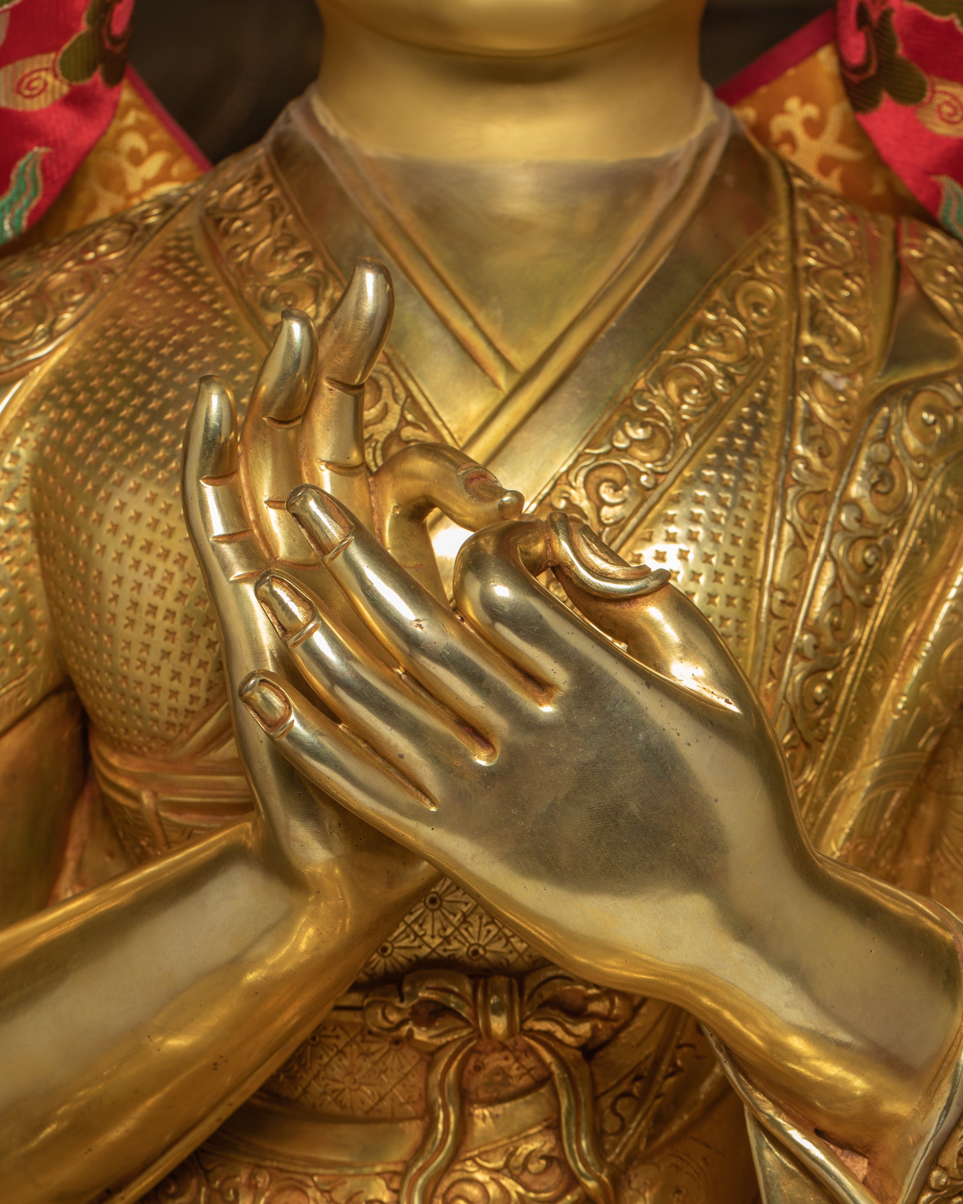 Tsongkhapa, Je Gyaltsab, and Je Khedrup Sculptures Set