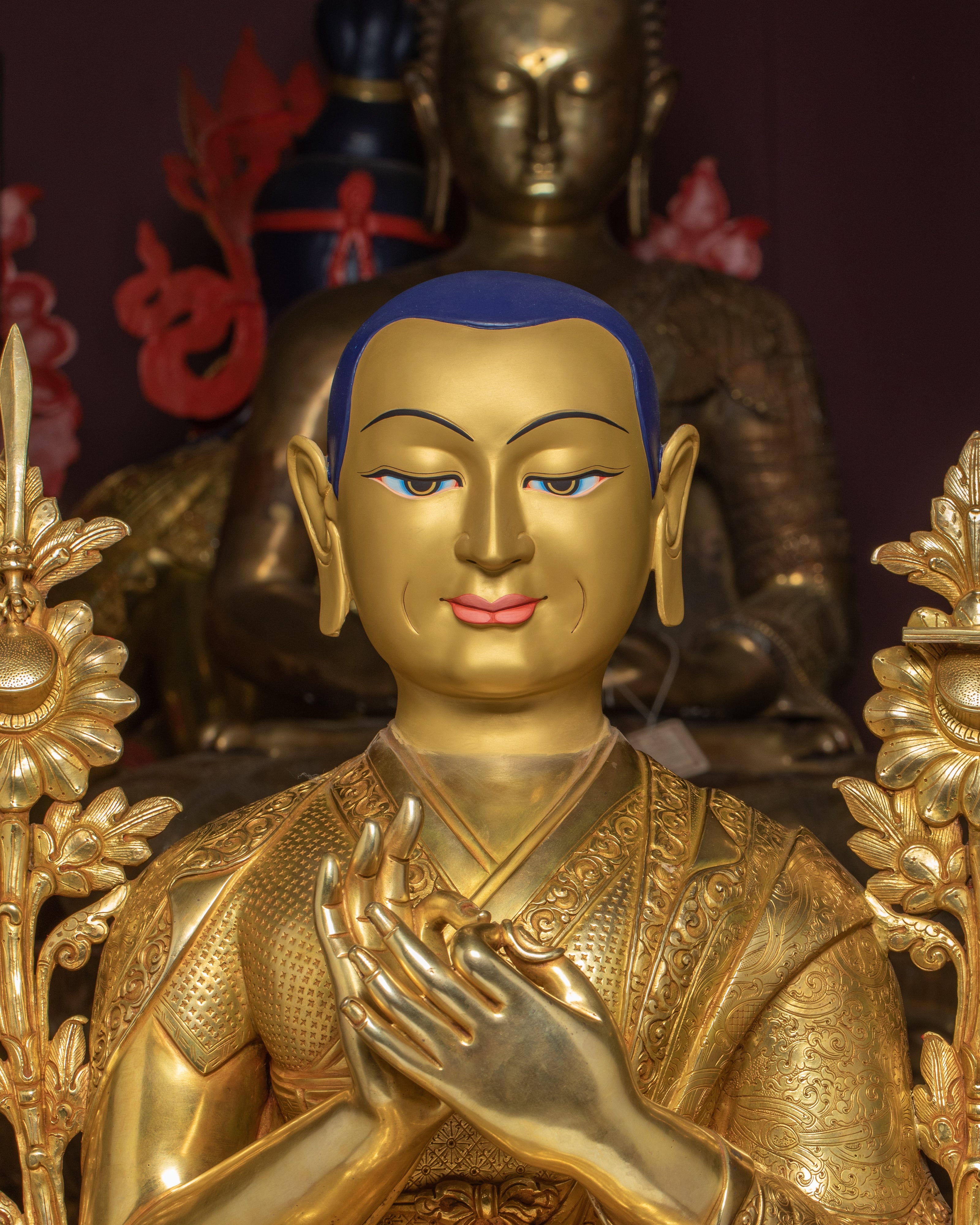 Tsongkhapa, Je Gyaltsab, and Je Khedrup Sculptures Set
