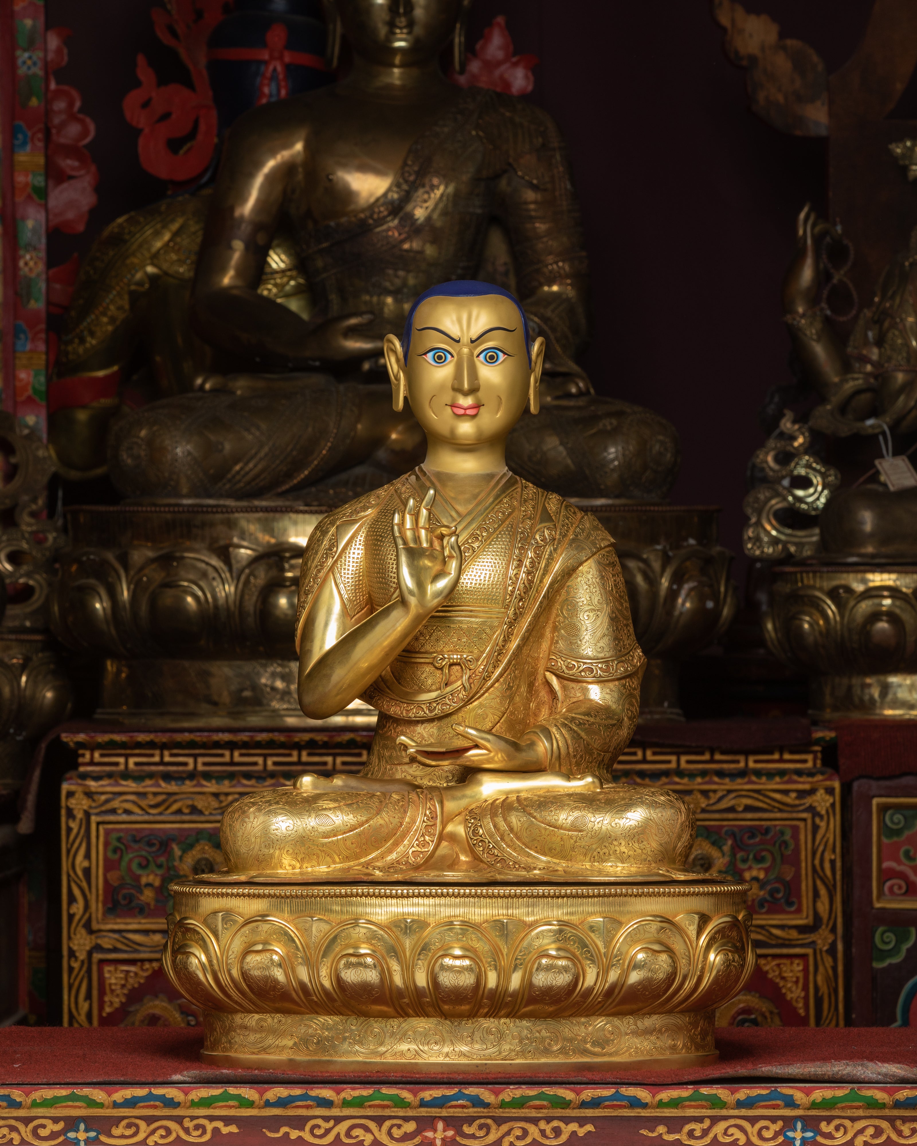 Tsongkhapa, Je Gyaltsab, and Je Khedrup Sculptures Set