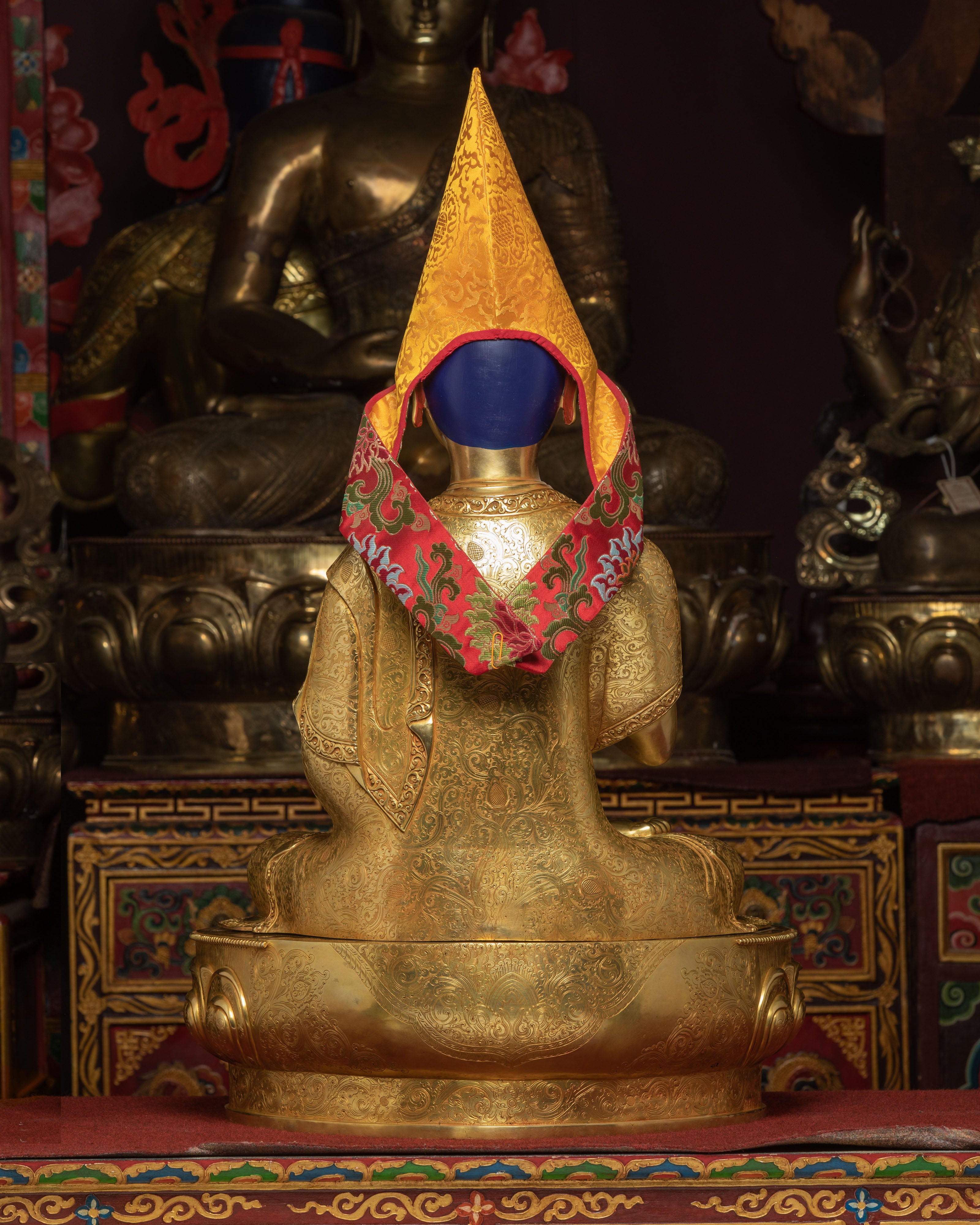 Tsongkhapa, Je Gyaltsab, and Je Khedrup Sculptures Set
