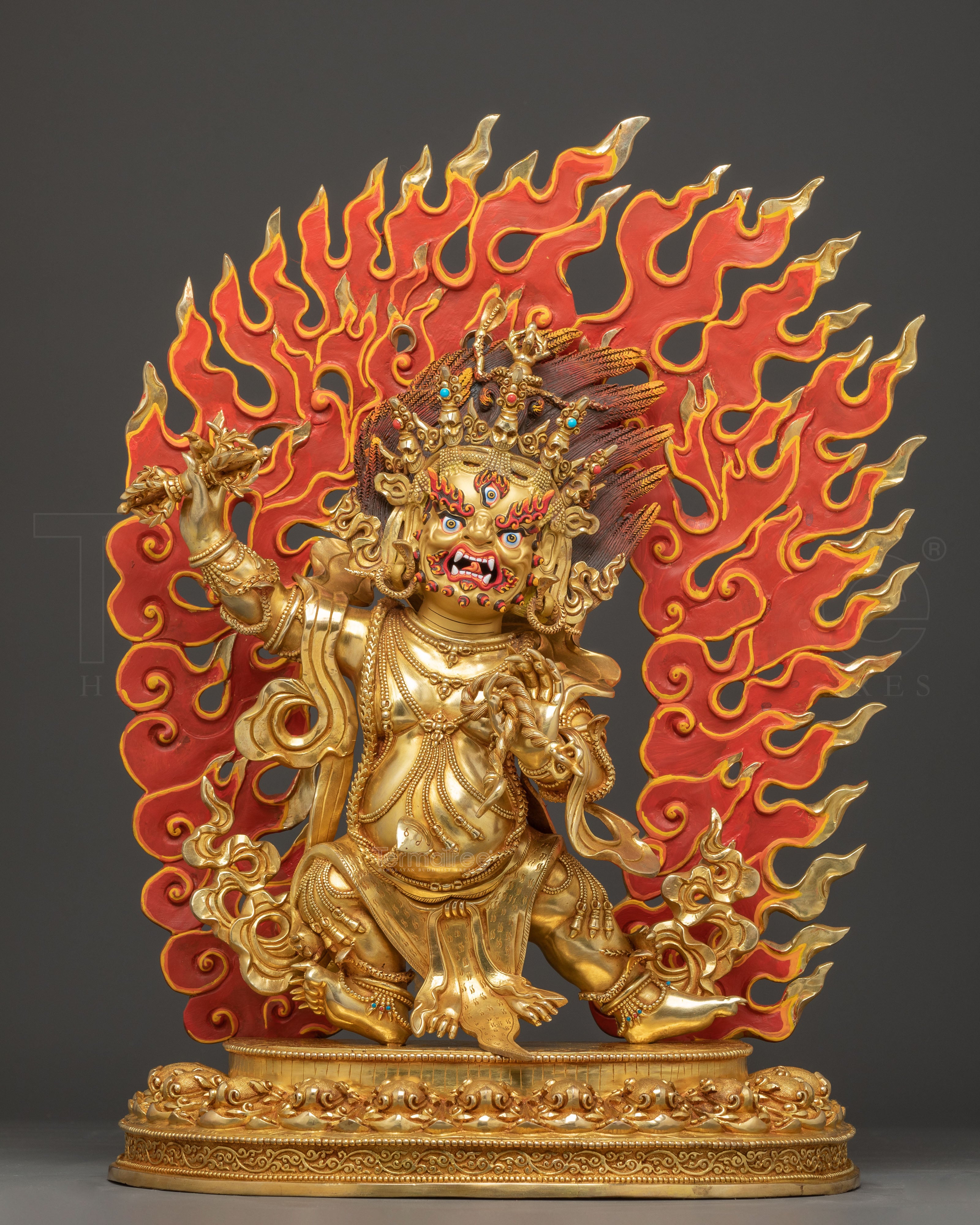 Handcrafted Statue of Bodhisattva Vajrapani | The Protector of Dharma
