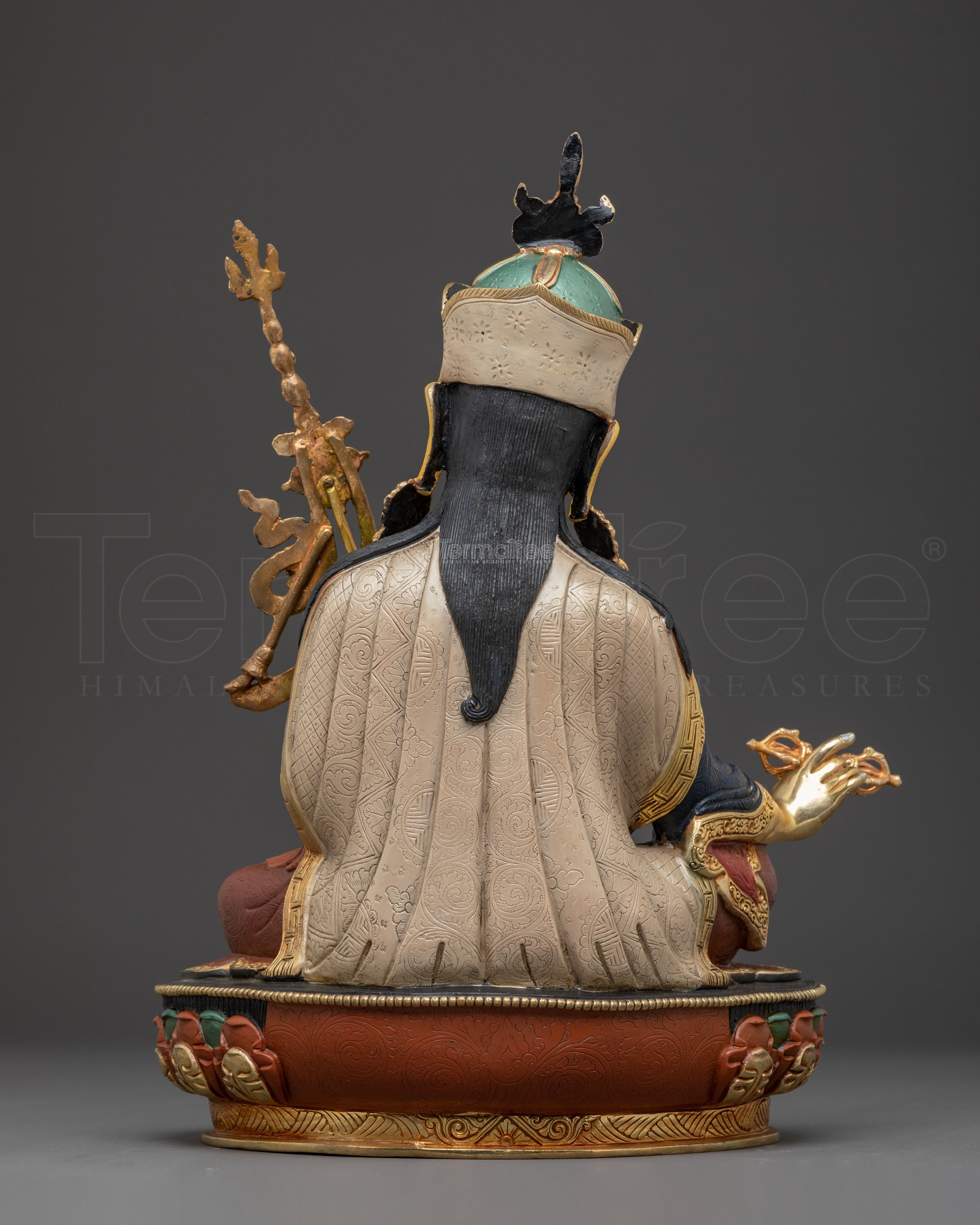 Handmade Sculpture of Guru Rinpoche, Lotus-Born Guru | Tantric Master
