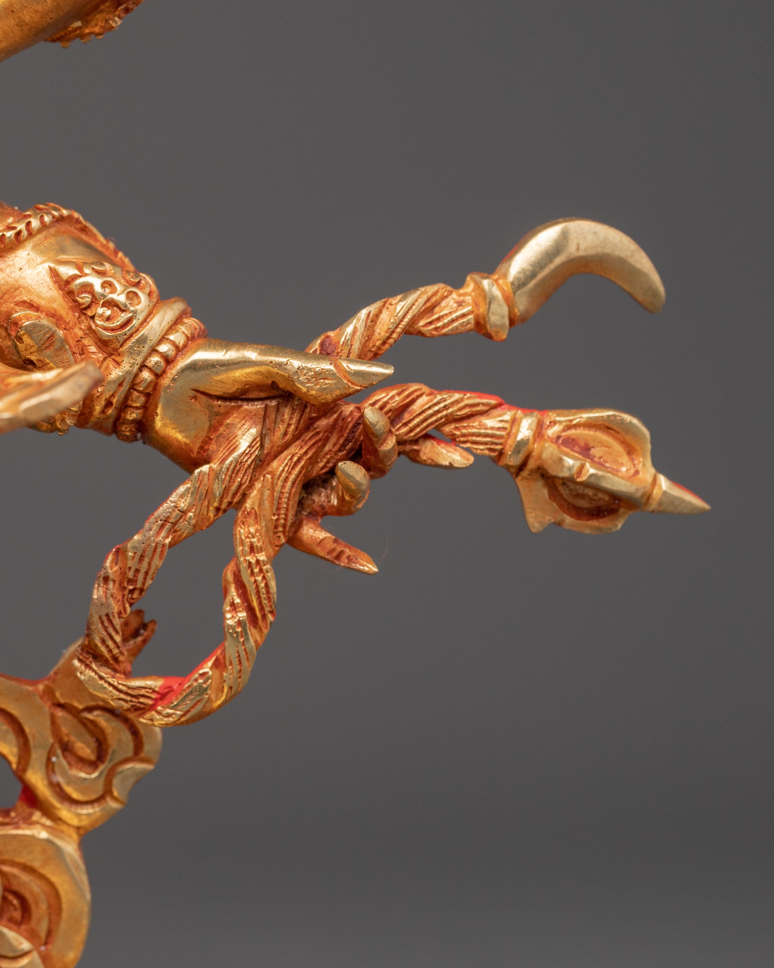 Six Armed Mahakala Protector Statue | Wrathful Deity